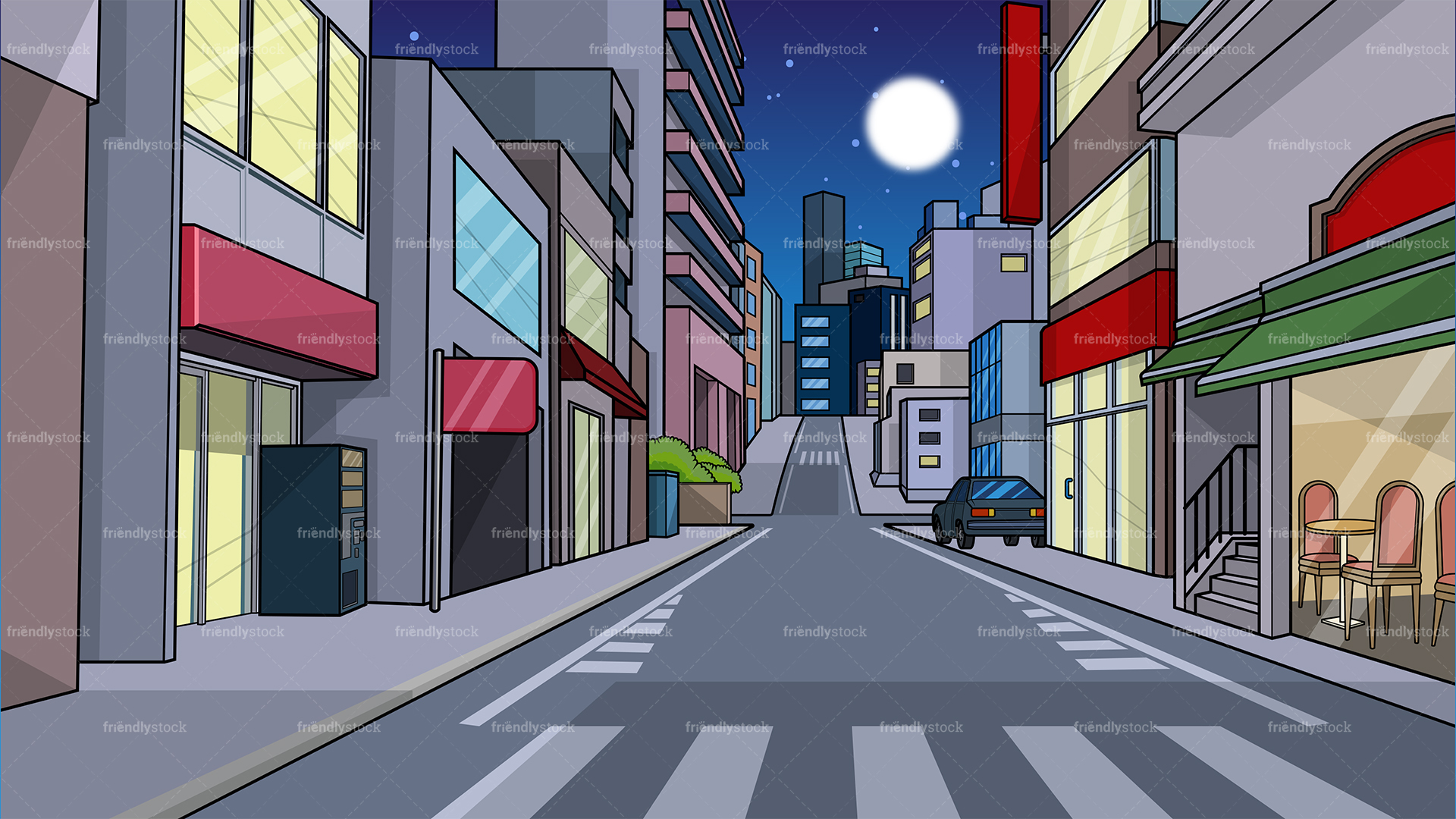 Cartoon Skyline Wallpapers