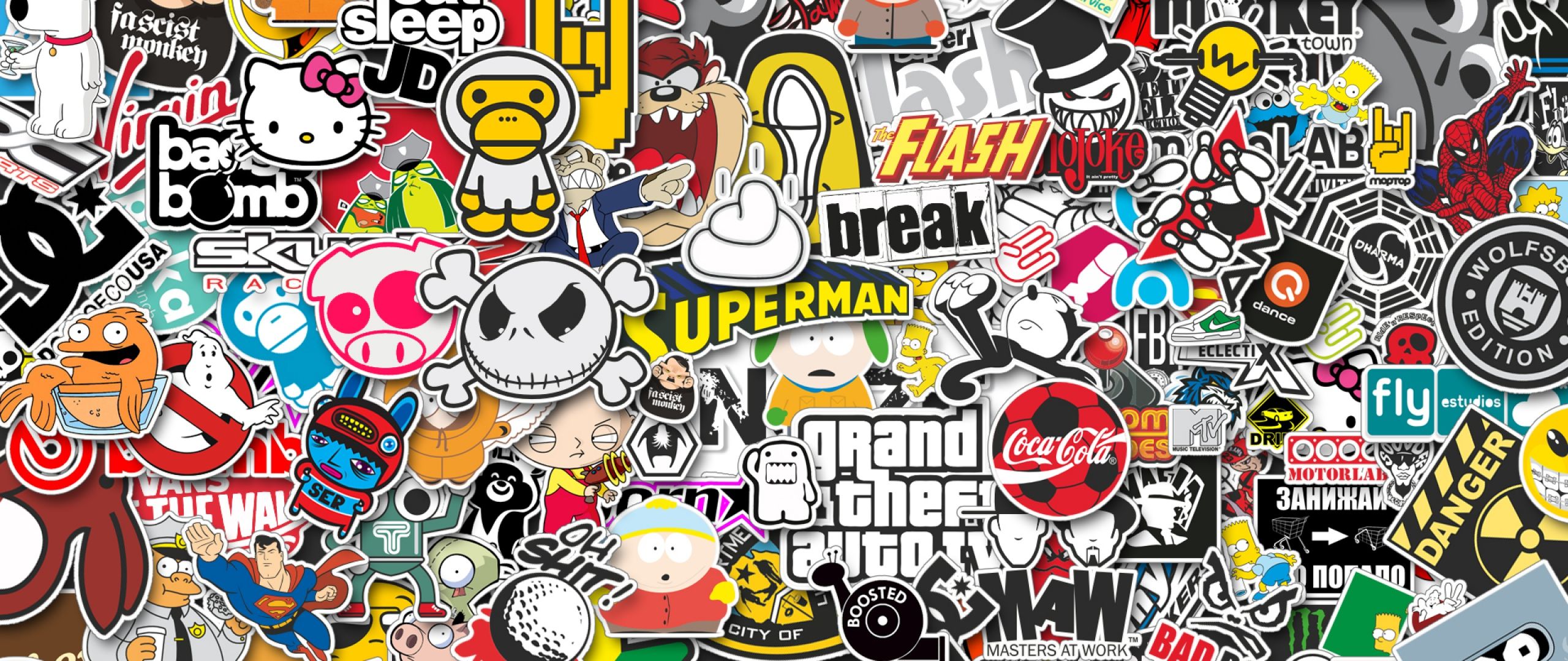 Cartoon Stickers Wallpapers