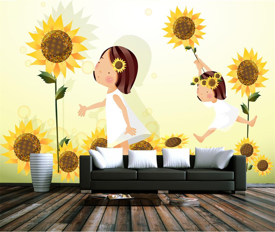 Cartoon Sunflower Wallpapers