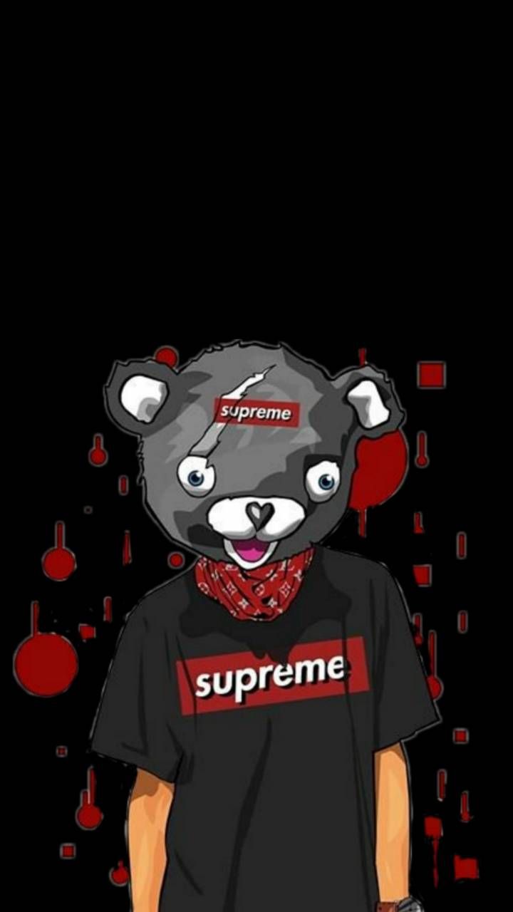 Cartoon Wearing Supreme Wallpapers