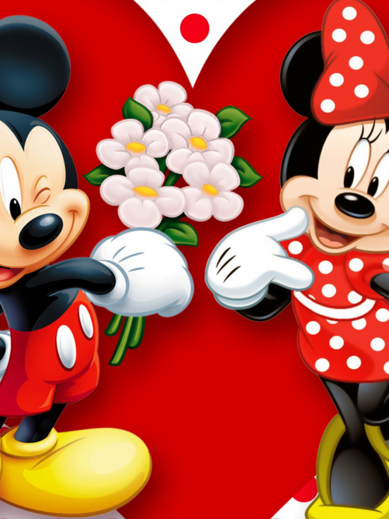 Mickey Mouse And Minnie In Love Wallpapers