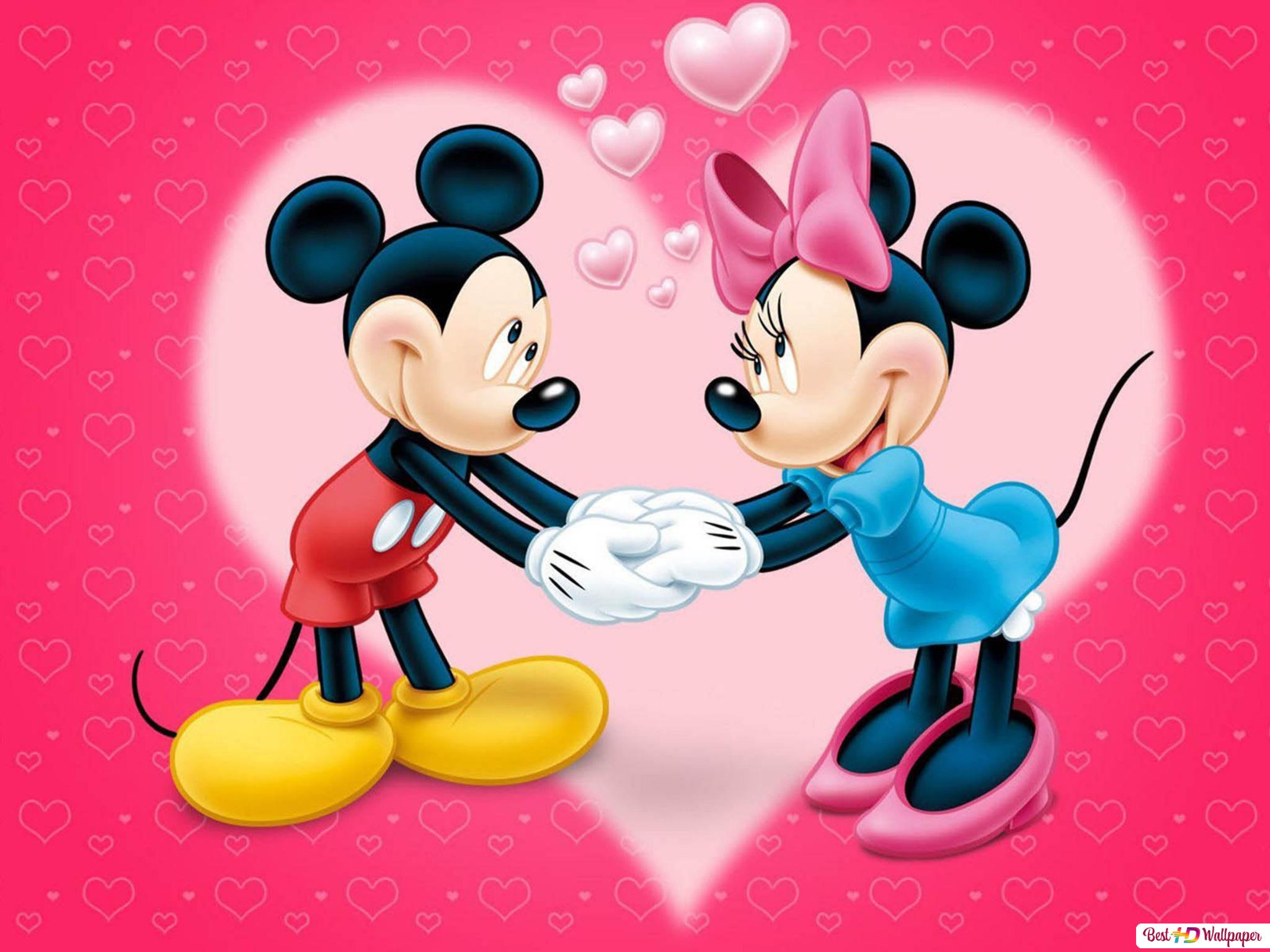 Mickey Mouse And Minnie In Love Wallpapers