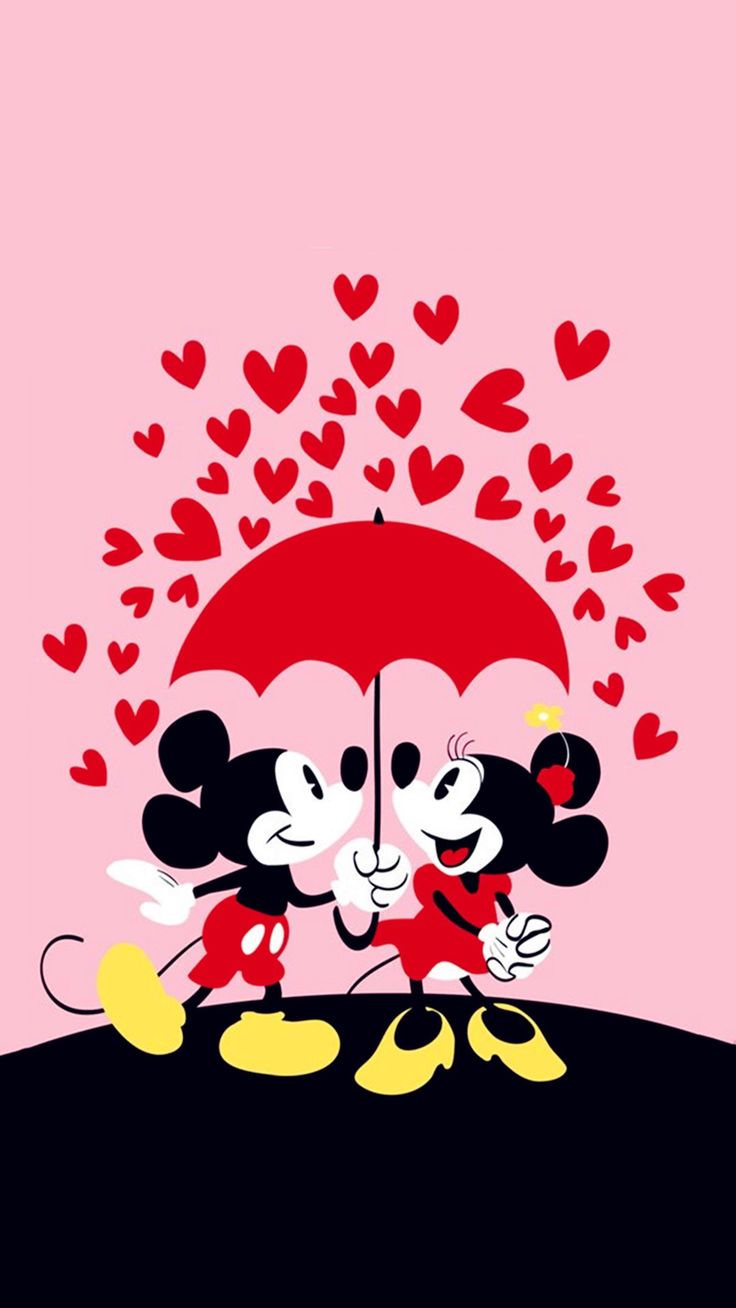 Mickey Mouse And Minnie In Love Wallpapers