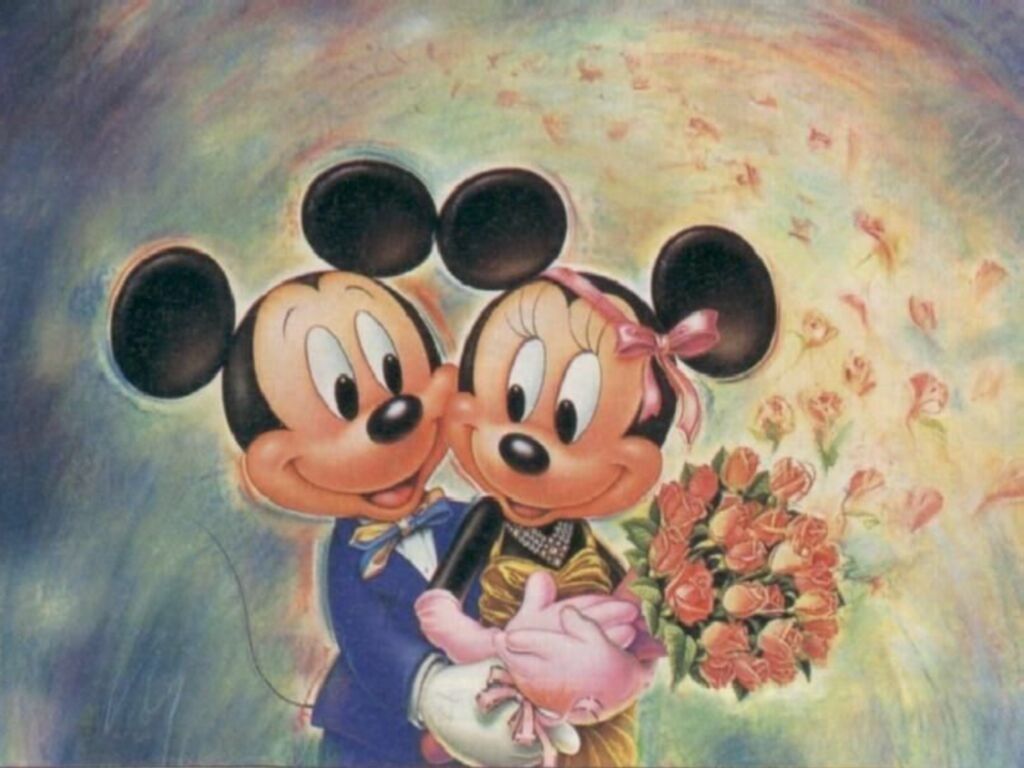 Mickey Mouse And Minnie In Love Wallpapers