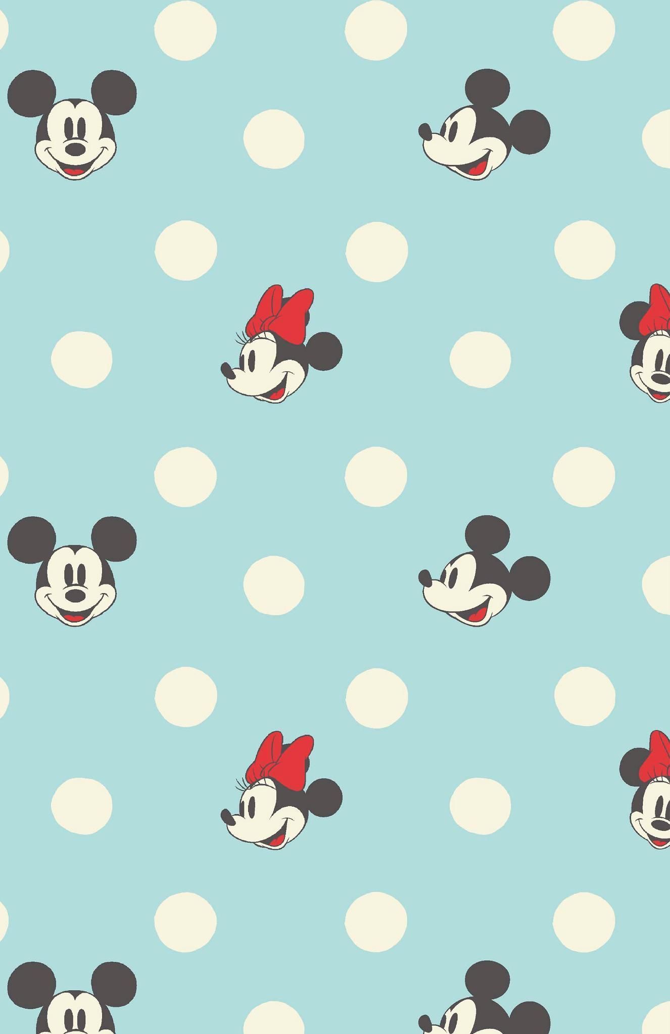 Mickey Mouse Head Pattern Wallpapers
