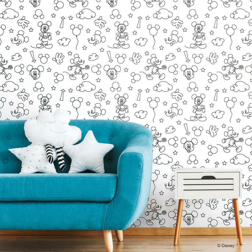 Mickey Mouse Head Pattern Wallpapers