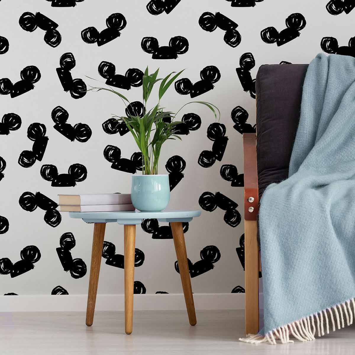 Mickey Mouse Head Pattern Wallpapers