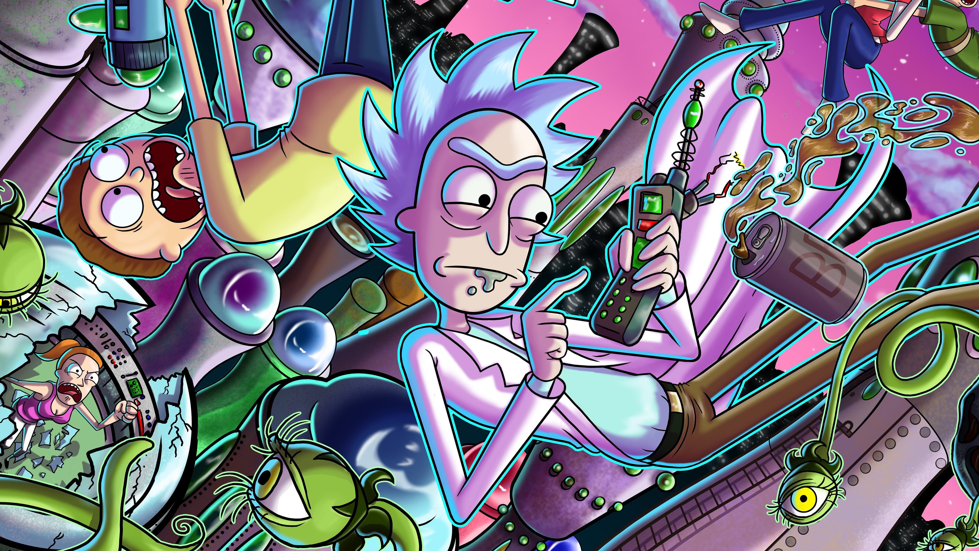 4K Rick And Morty 2020 Wallpapers