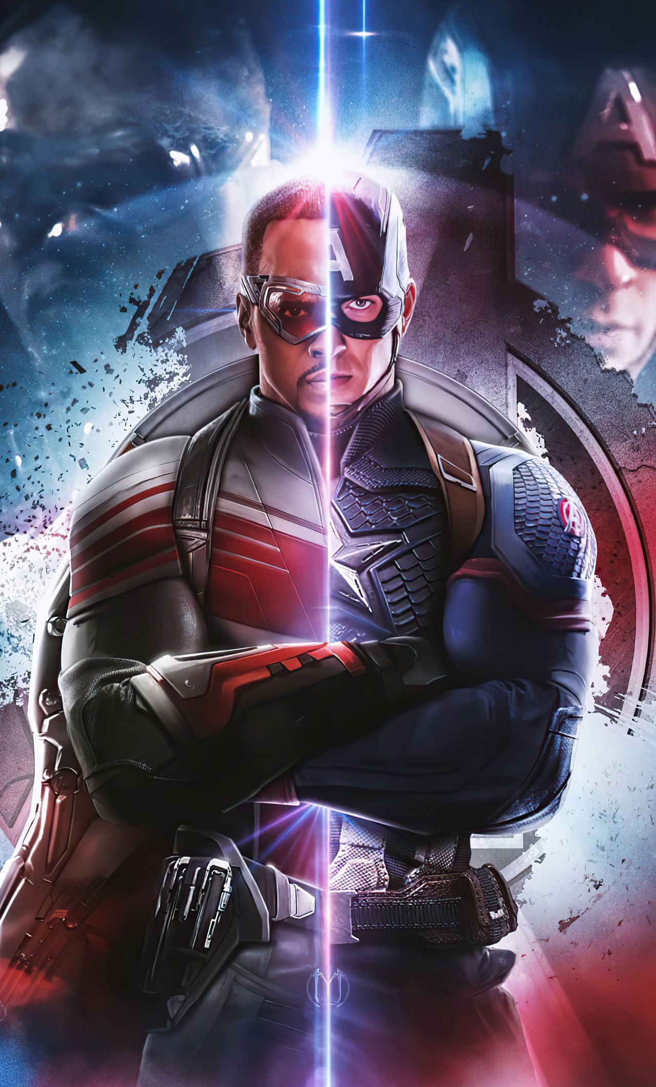 Anthony Mackie As Captain America Wallpapers