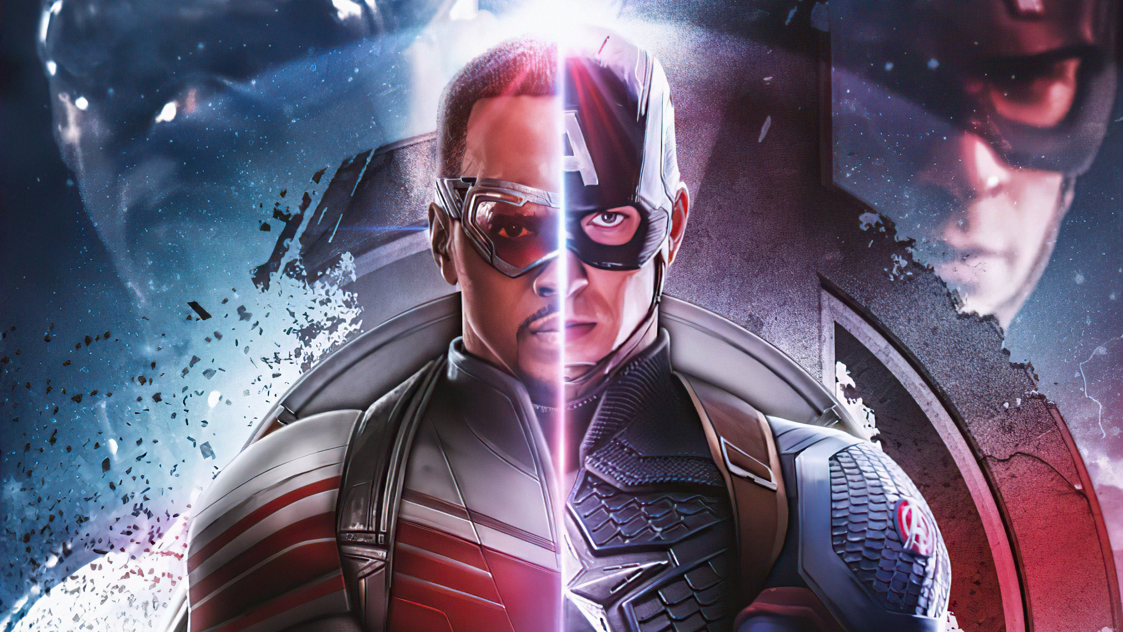 Anthony Mackie As Captain America Wallpapers