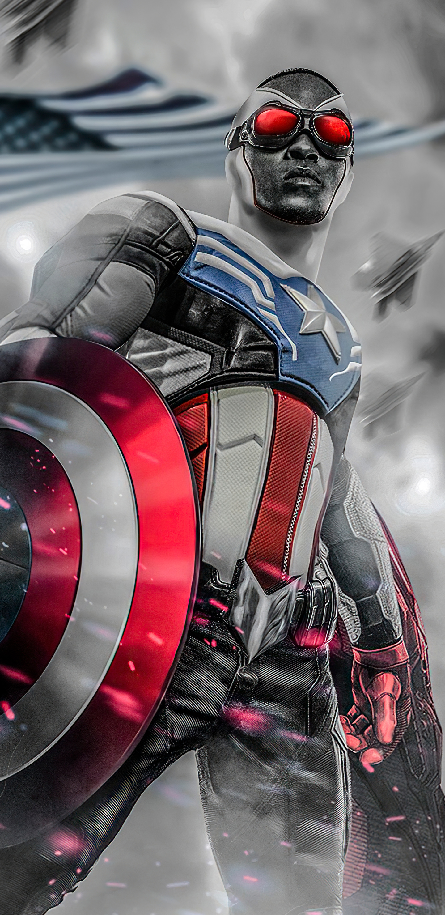 Anthony Mackie As Captain America Wallpapers