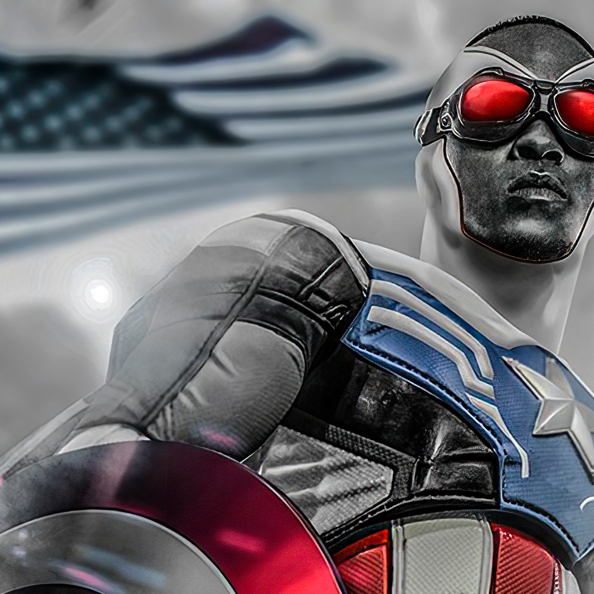 Anthony Mackie As Captain America Wallpapers