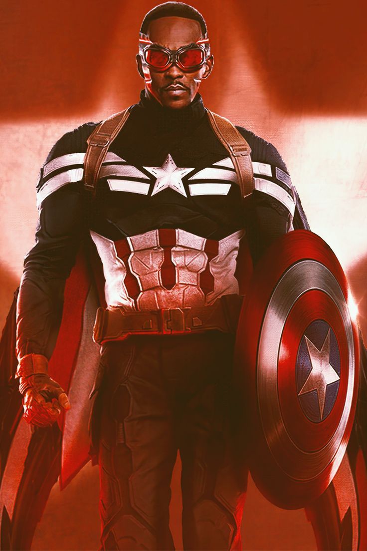 Anthony Mackie As Captain America Wallpapers