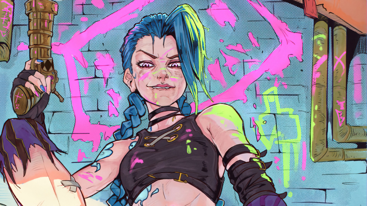 Arcane Hd Jinx Digital Art Wallpapers