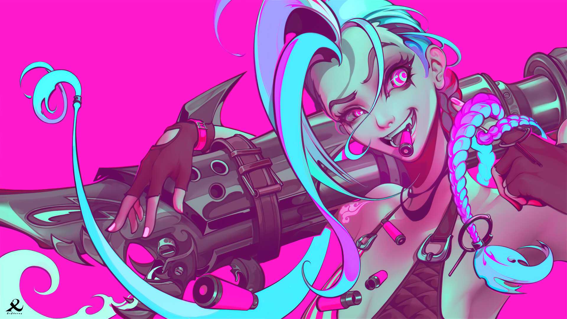 Arcane Hd Jinx Digital Art Wallpapers