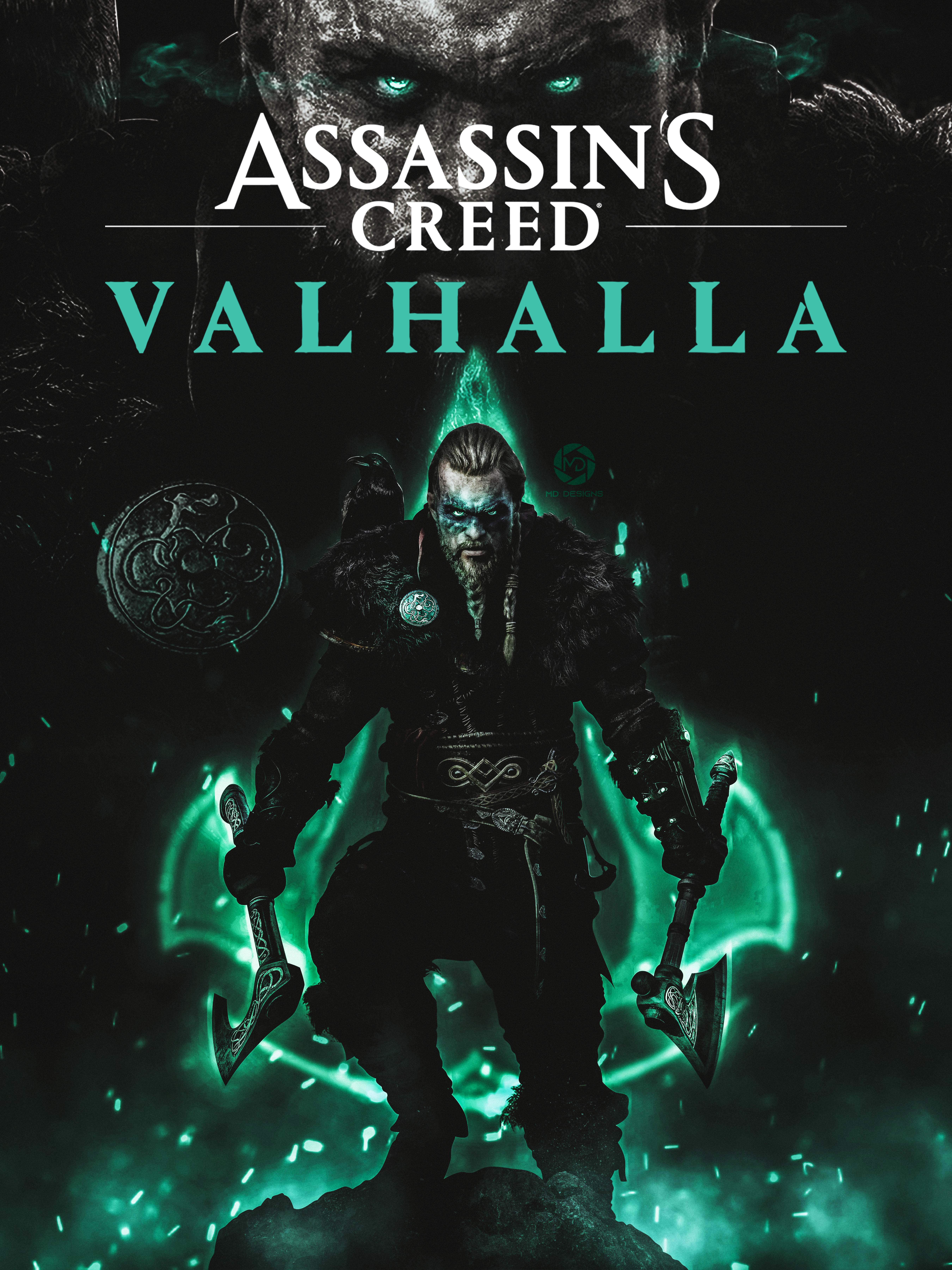 Assassins Creed Valhalla Cool Logo Wallpapers