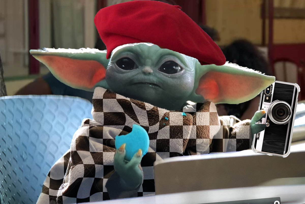 Baby Yoda Eating Oreos Wallpapers