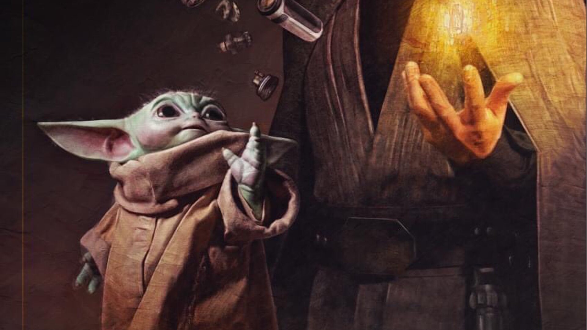 Baby Yoda Grogu Star Wars Art Wallpapers