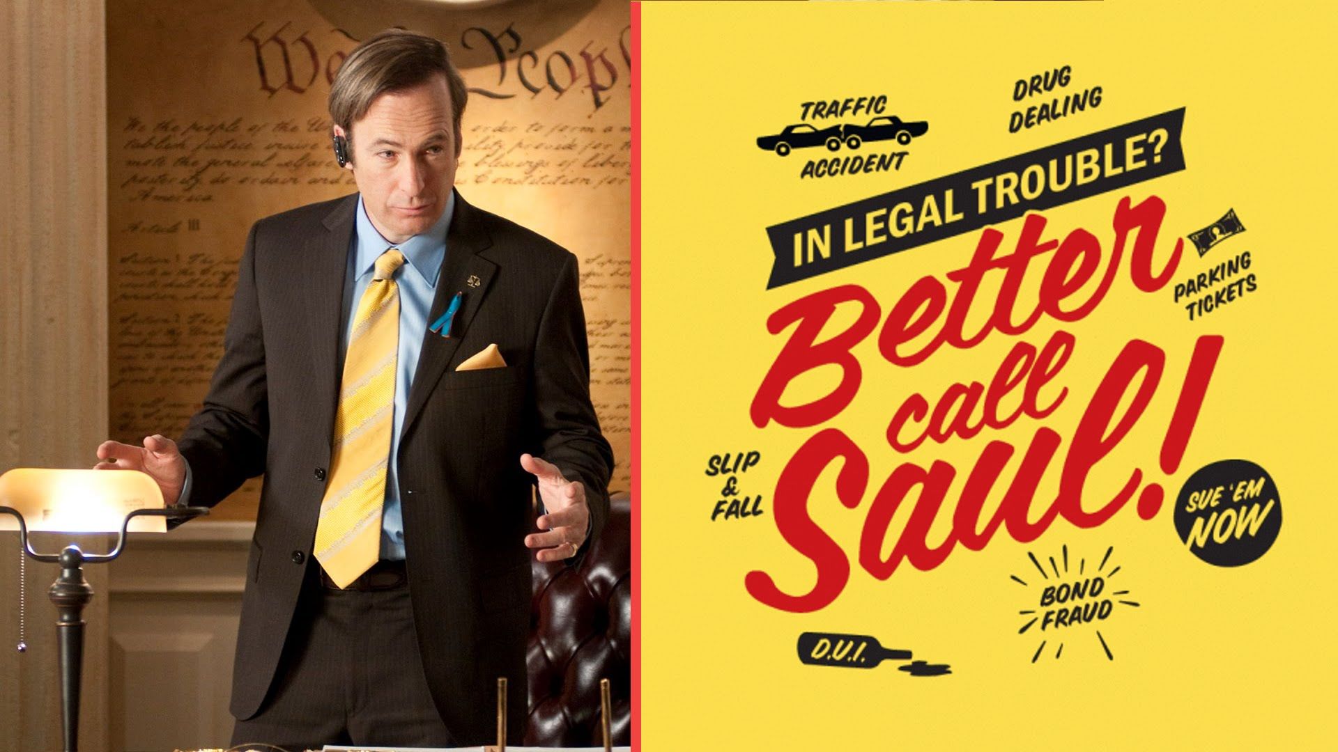 Цветная гудман описание. Сол Гудман better Call Saul. Better Call Saul Постер. Better Call Saul логотип.