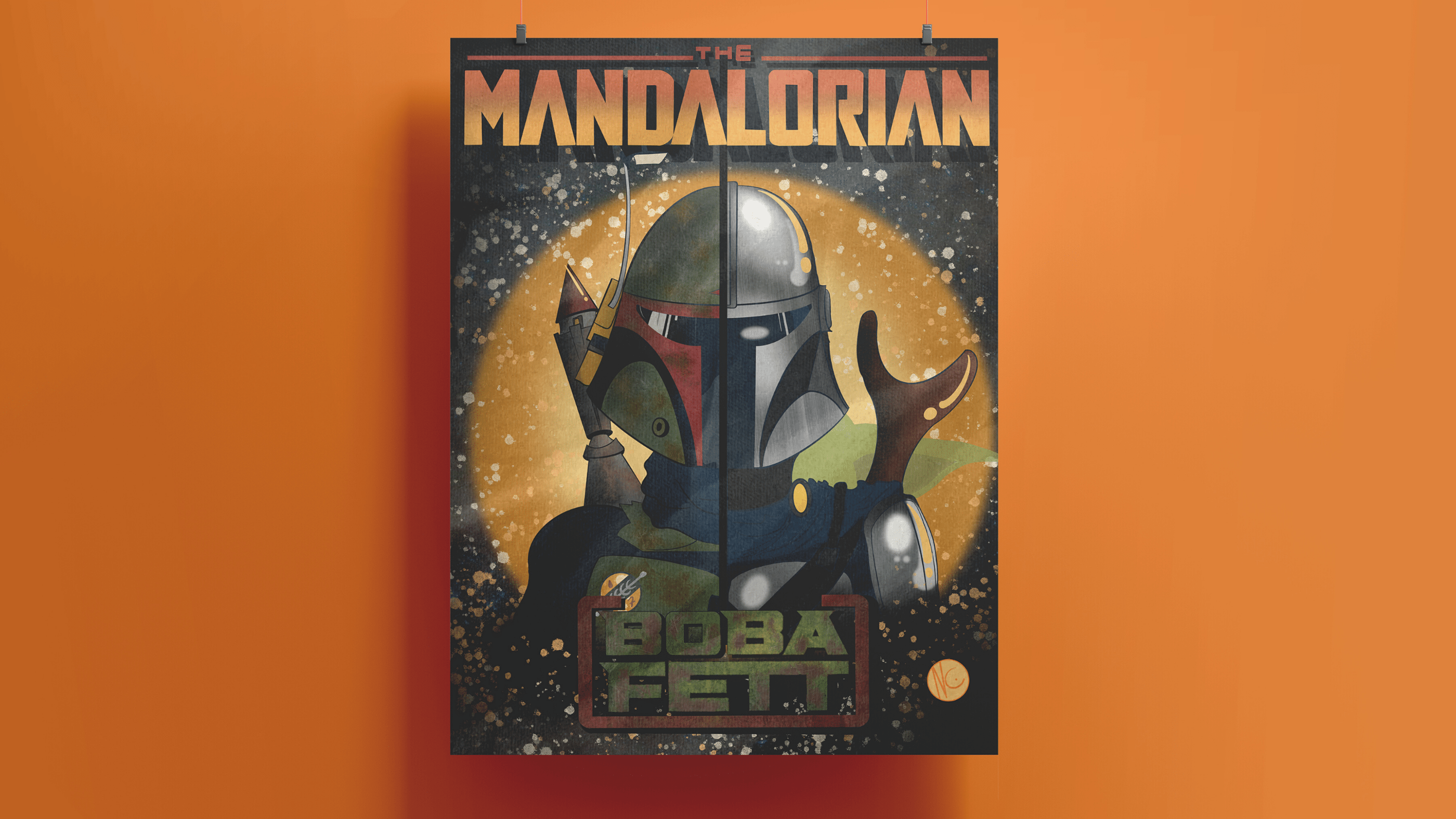 Boba Fett Mandalorian Poster Wallpapers