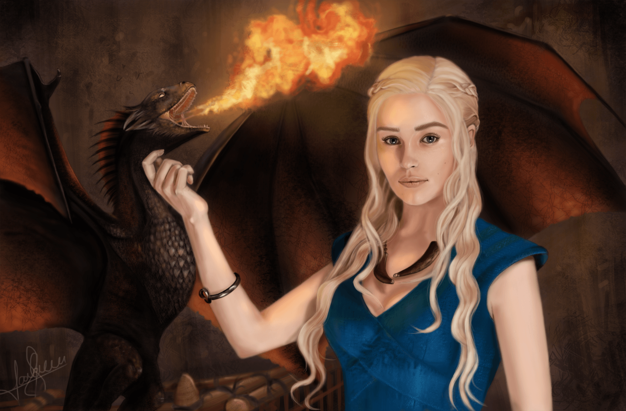 Daenerys Targaryen Queen Of The Ashes In The Iron Throne Wallpapers