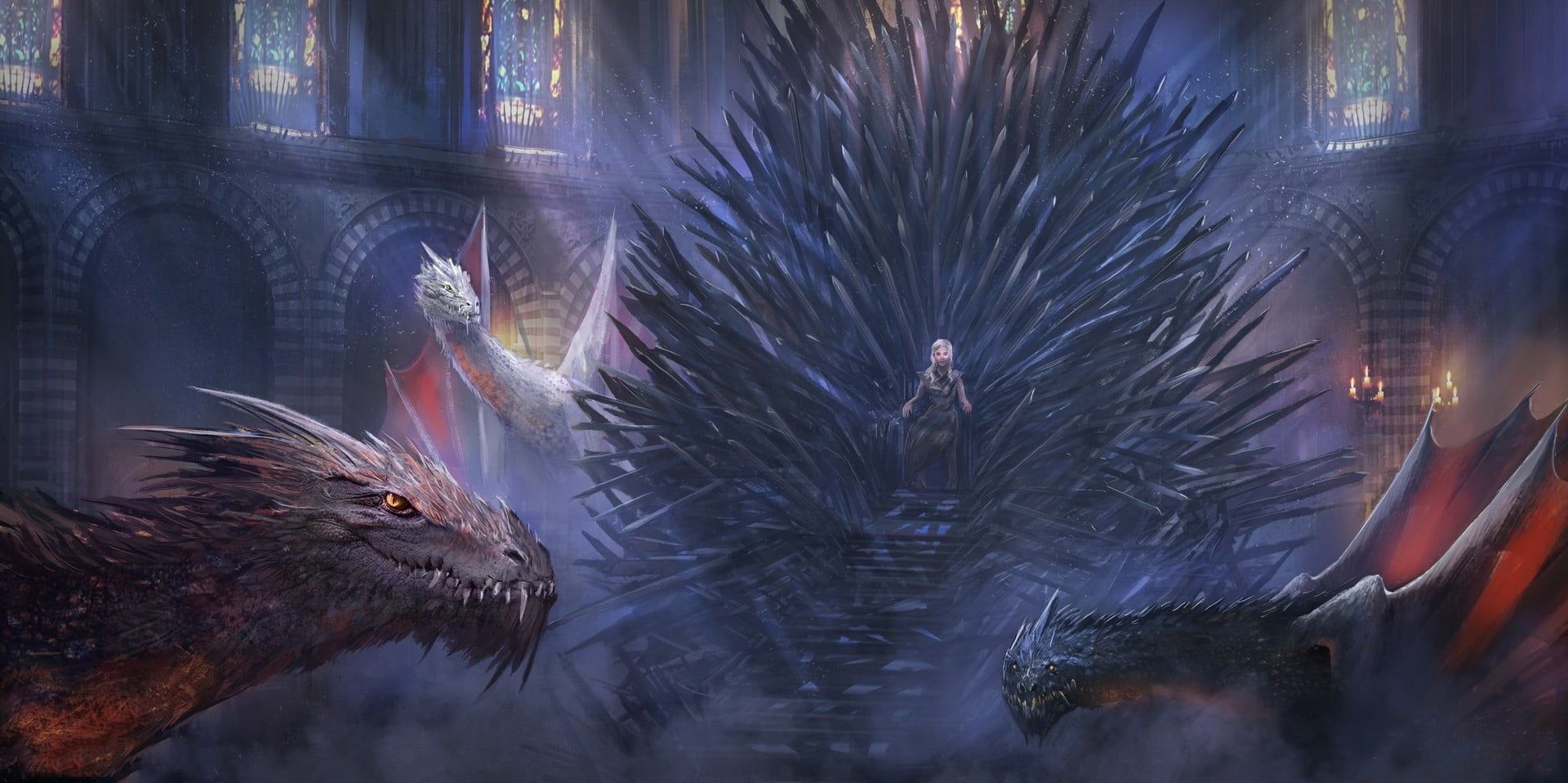 Daenerys Targaryen Queen Of The Ashes In The Iron Throne Wallpapers