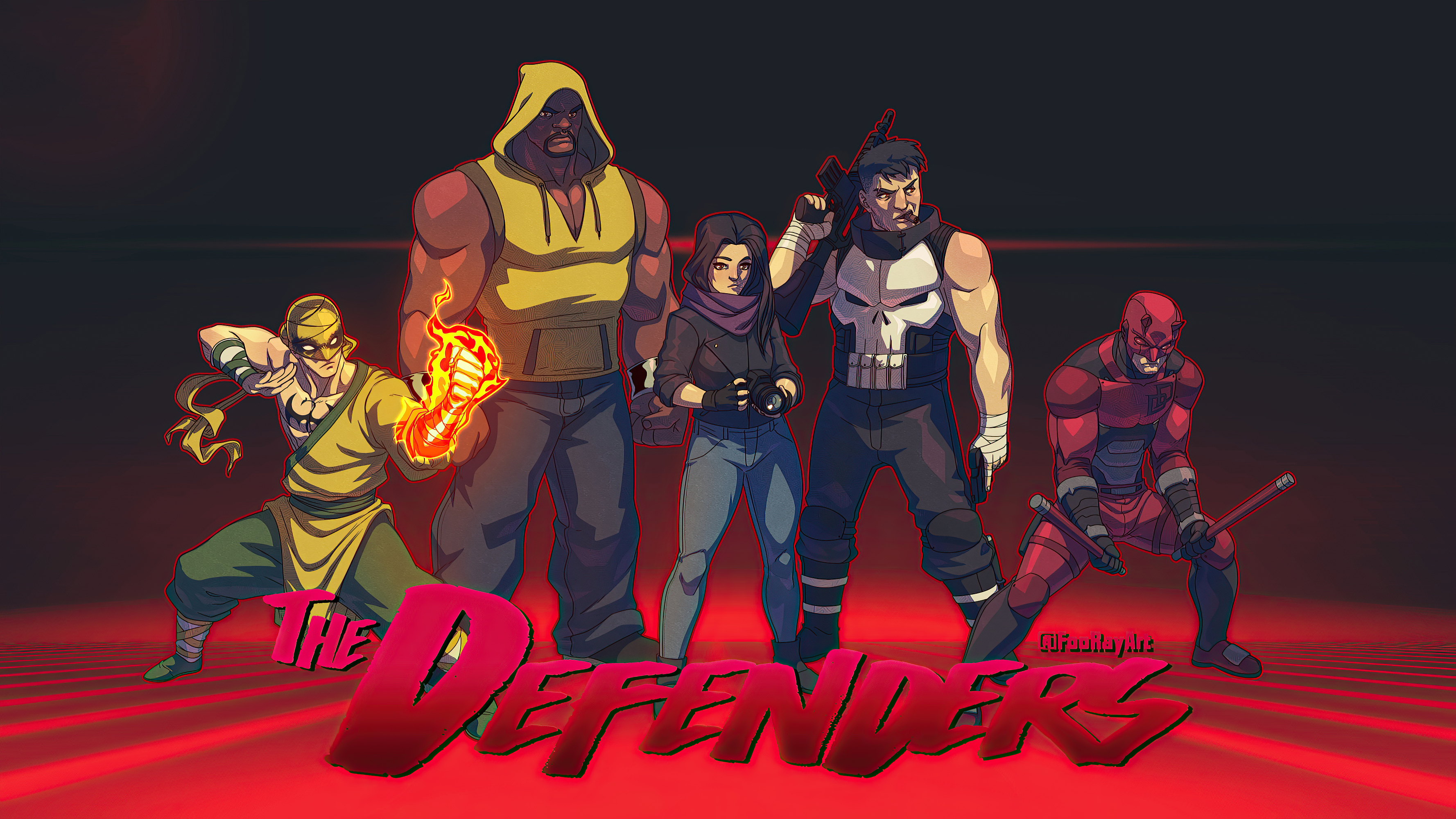 Defenders Tv Show Cartoon Artwork Wallpapers