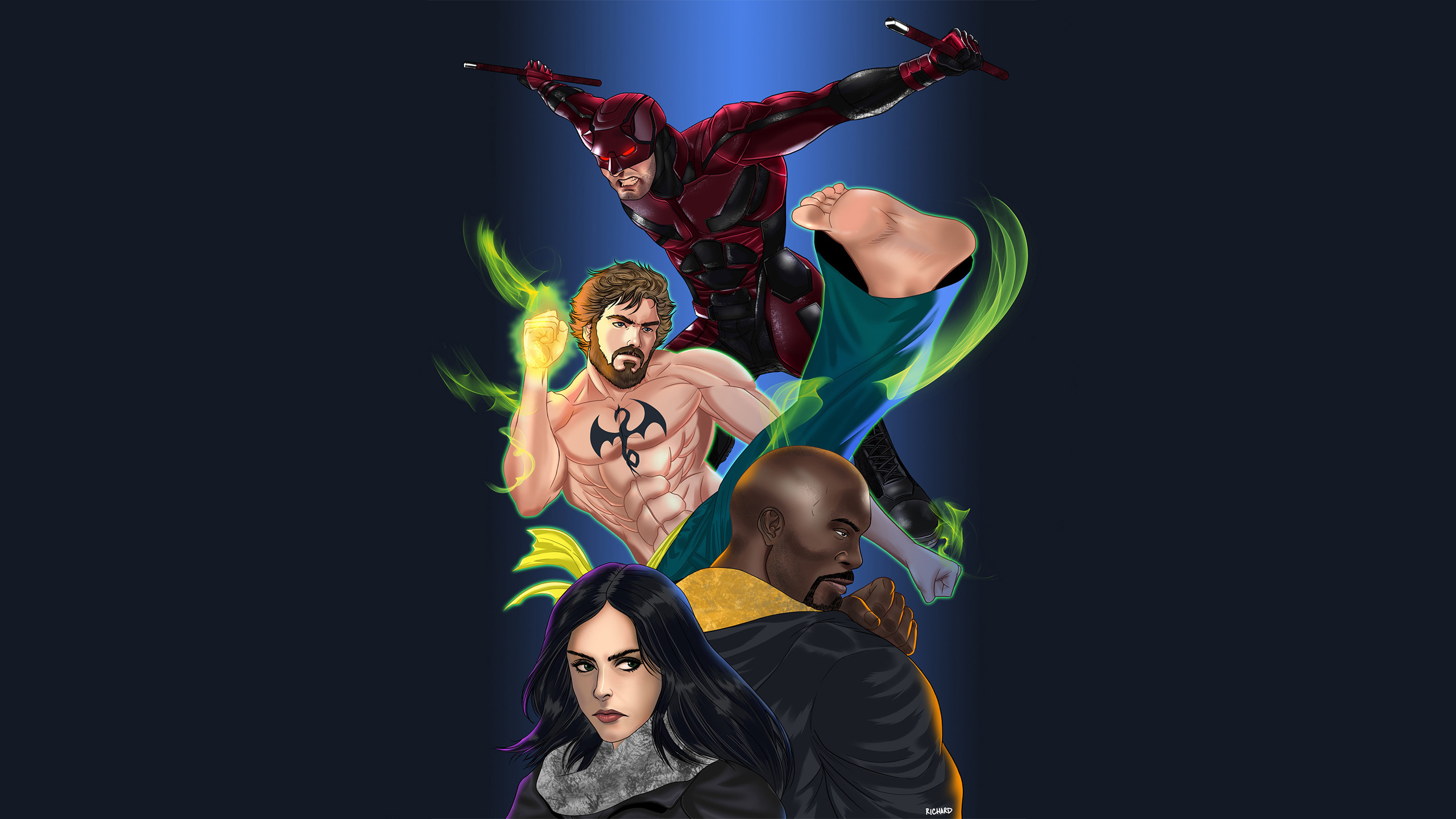 Defenders Tv Show Cartoon Artwork Wallpapers