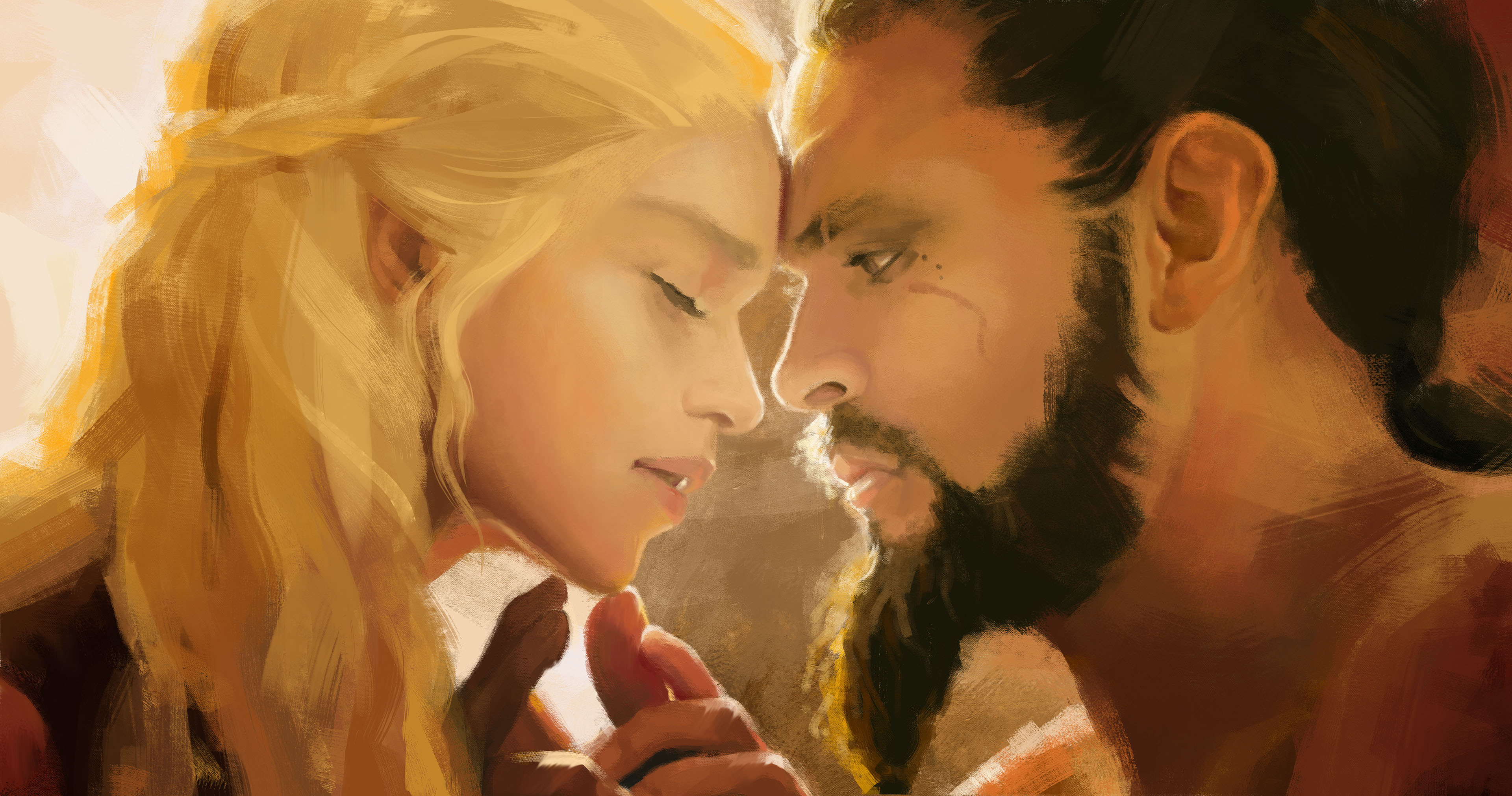 Drogo And Daenerys Art Wallpapers