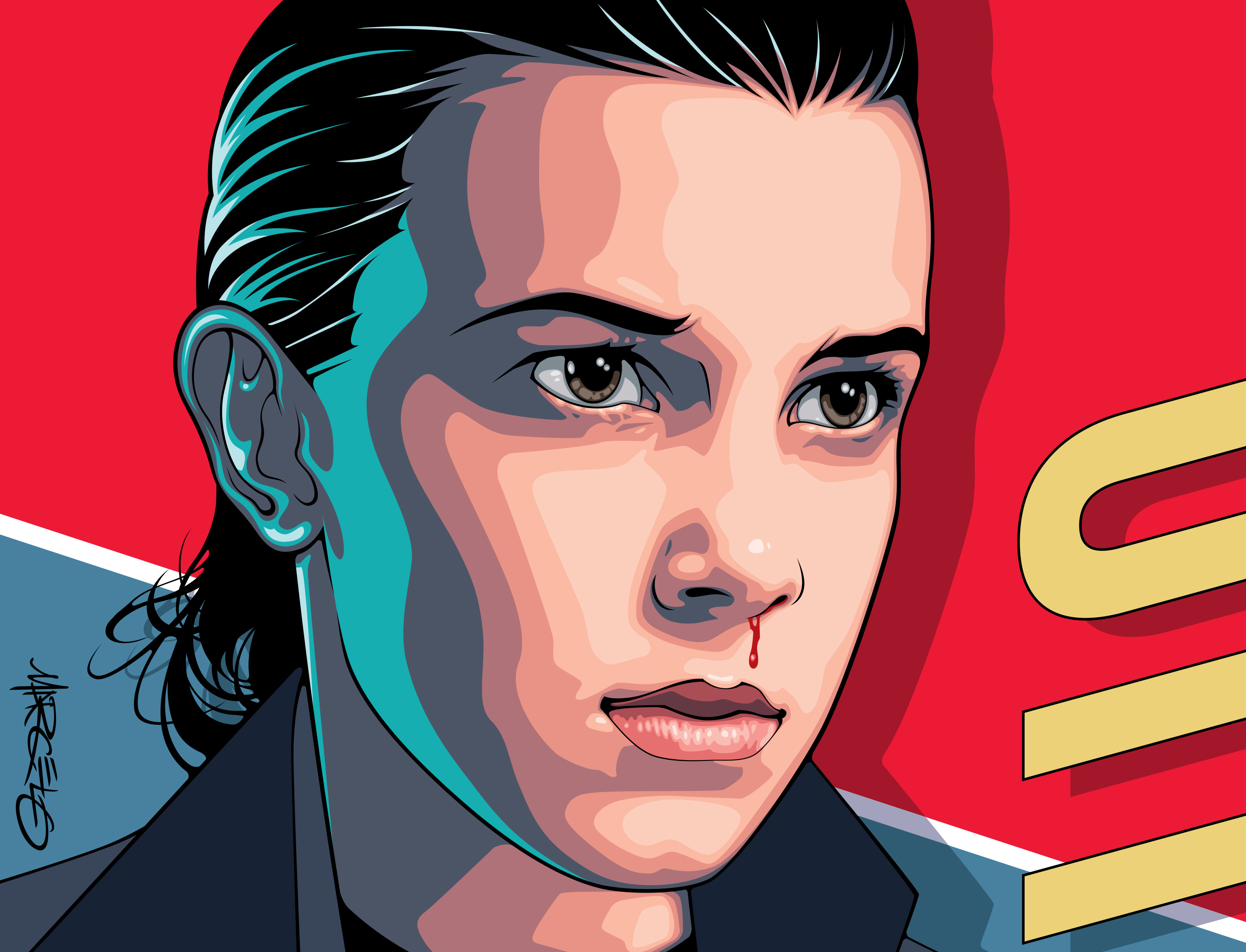 Eleven from stranger things wallpaper