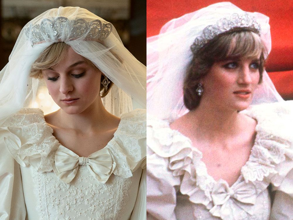 Emma Corrin As Princess Diana Wedding In The Crown Wallpapers