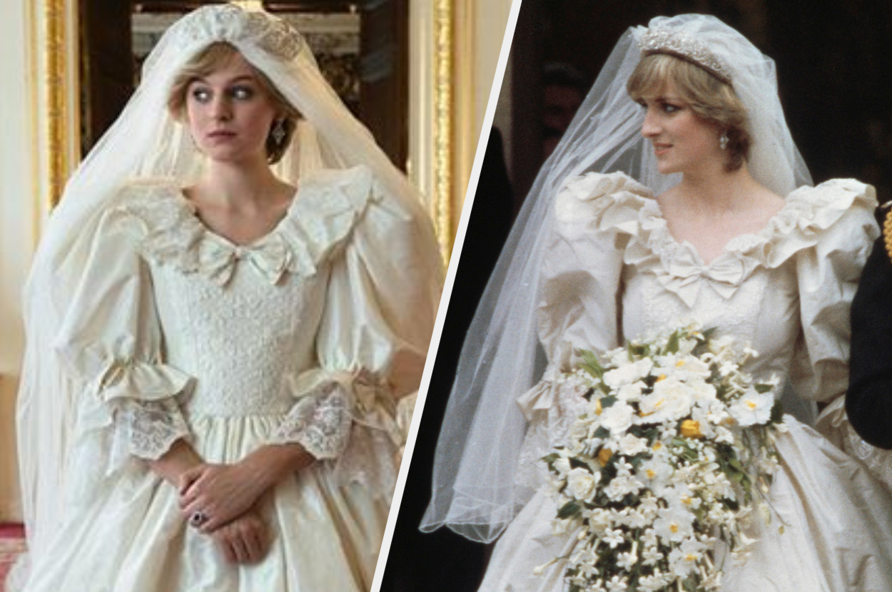 Emma Corrin As Princess Diana Wedding In The Crown Wallpapers