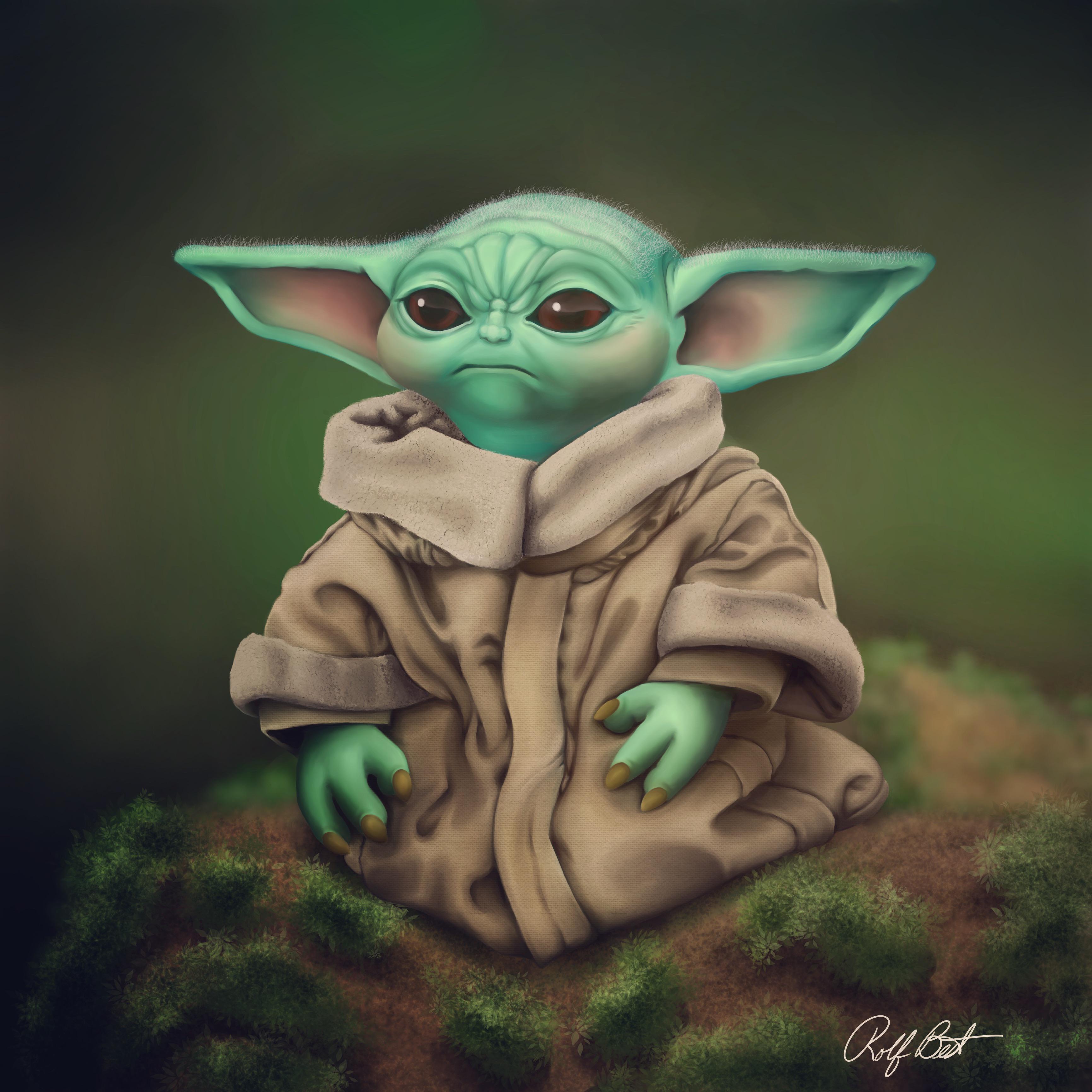 Fan Art Baby Yoda Wallpapers