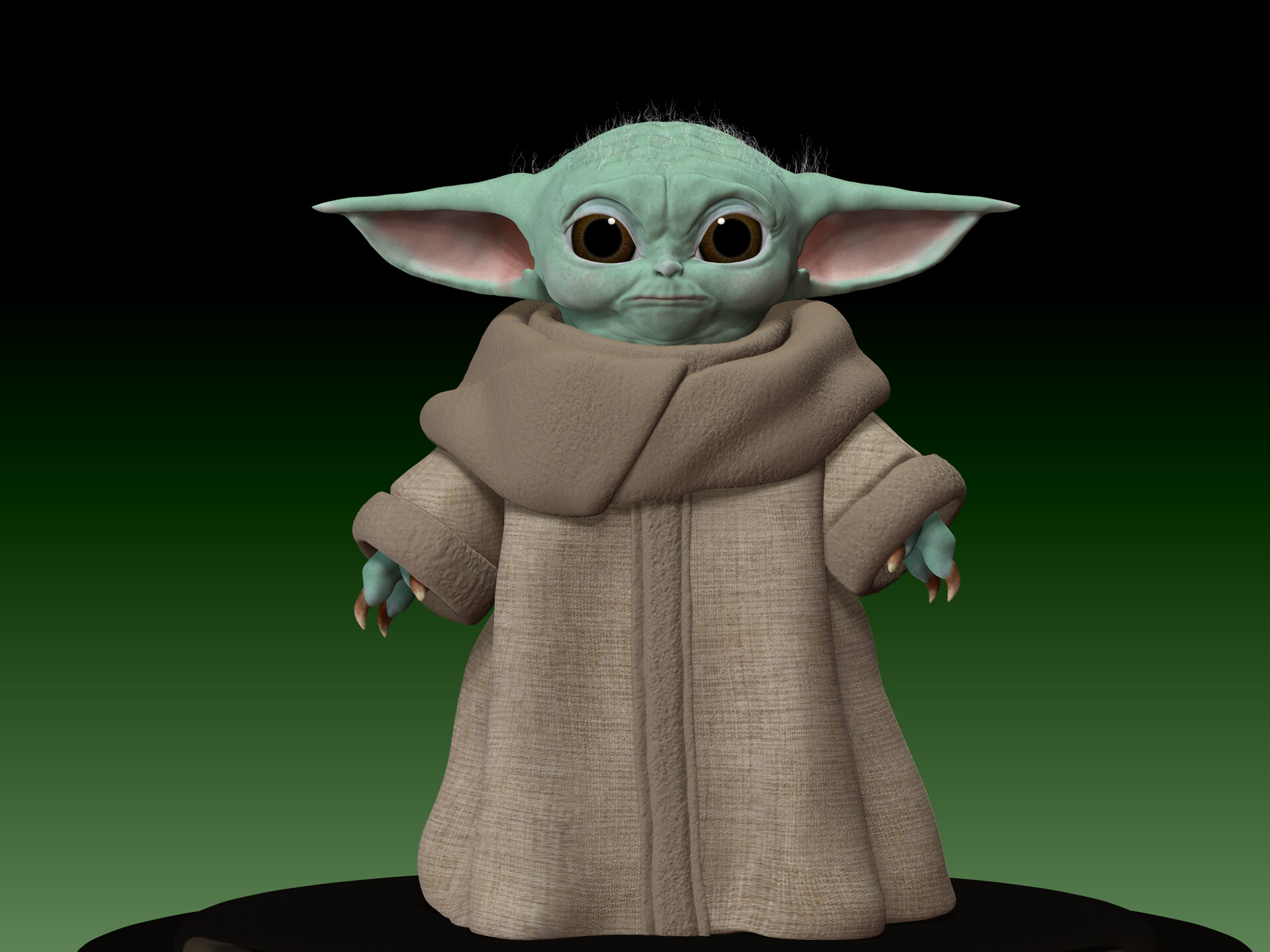 Fan Art Baby Yoda Wallpapers