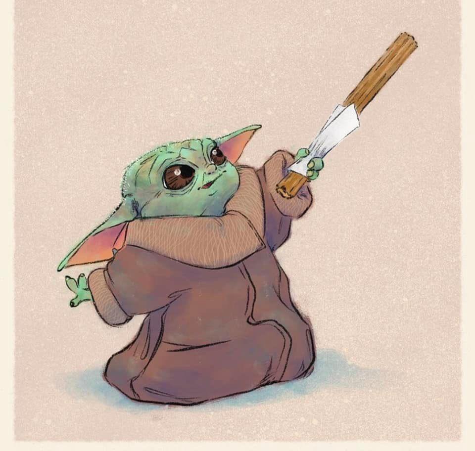 Fan Art Baby Yoda Wallpapers