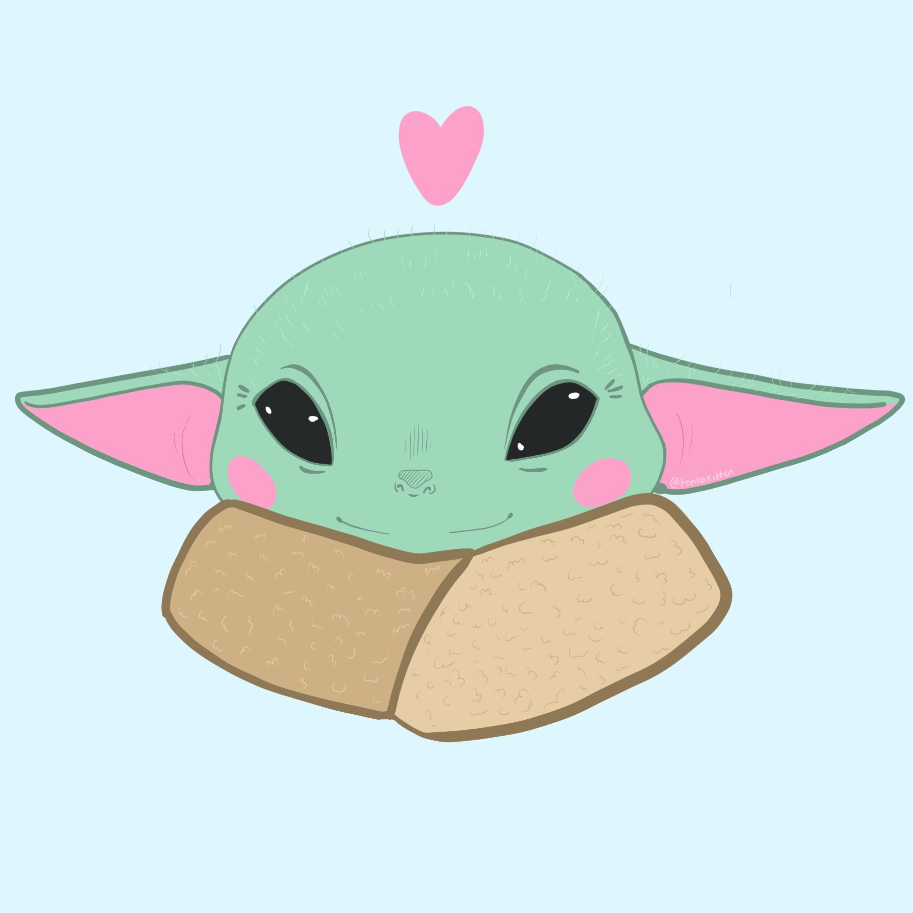 Fan Art Baby Yoda Wallpapers