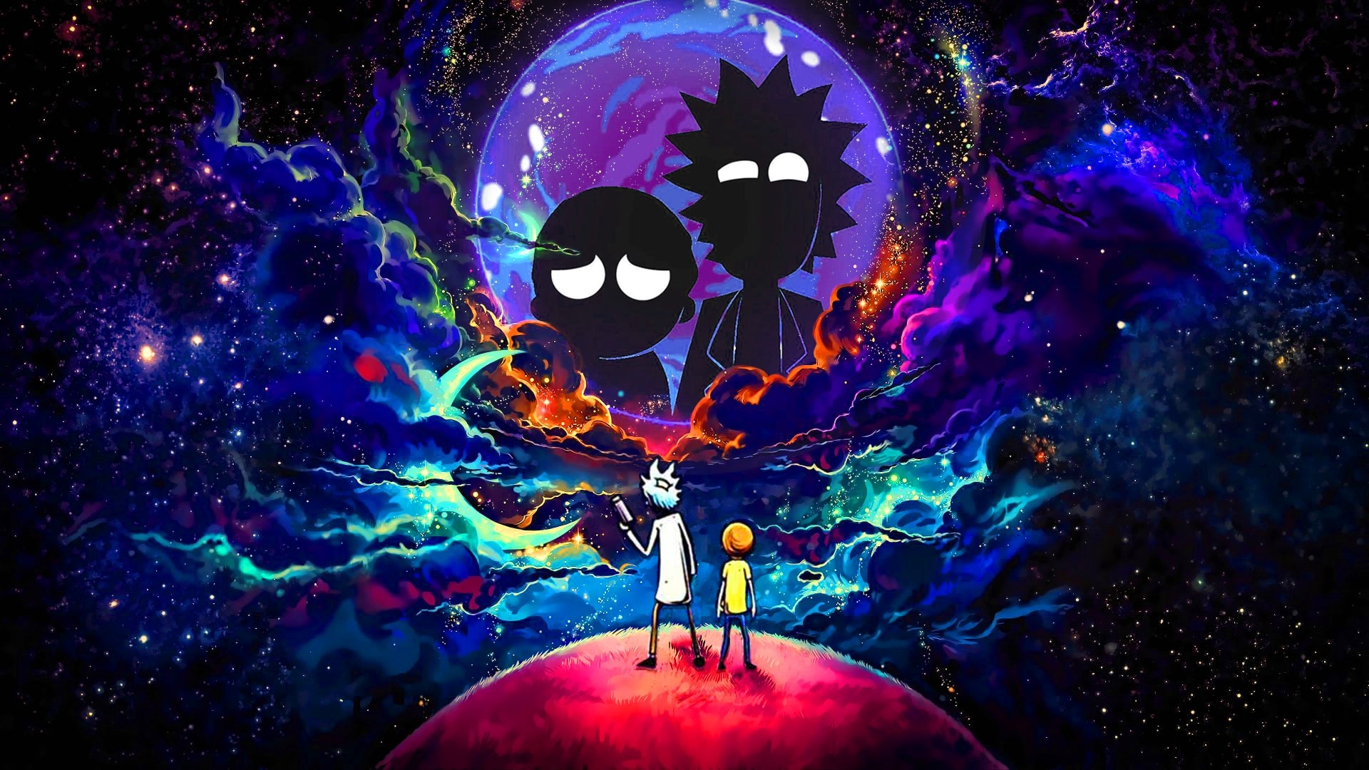 Galaxy Rick And Morty Wallpapers