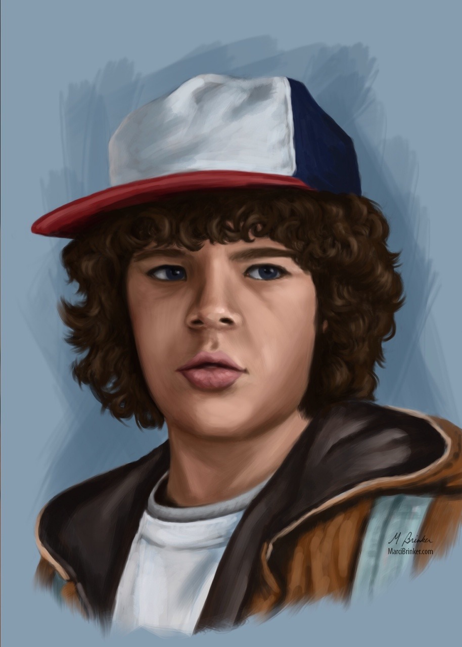 Gaten Matarazzo Aka Dustin Henderson Stranger Things Art Poster Wallpapers