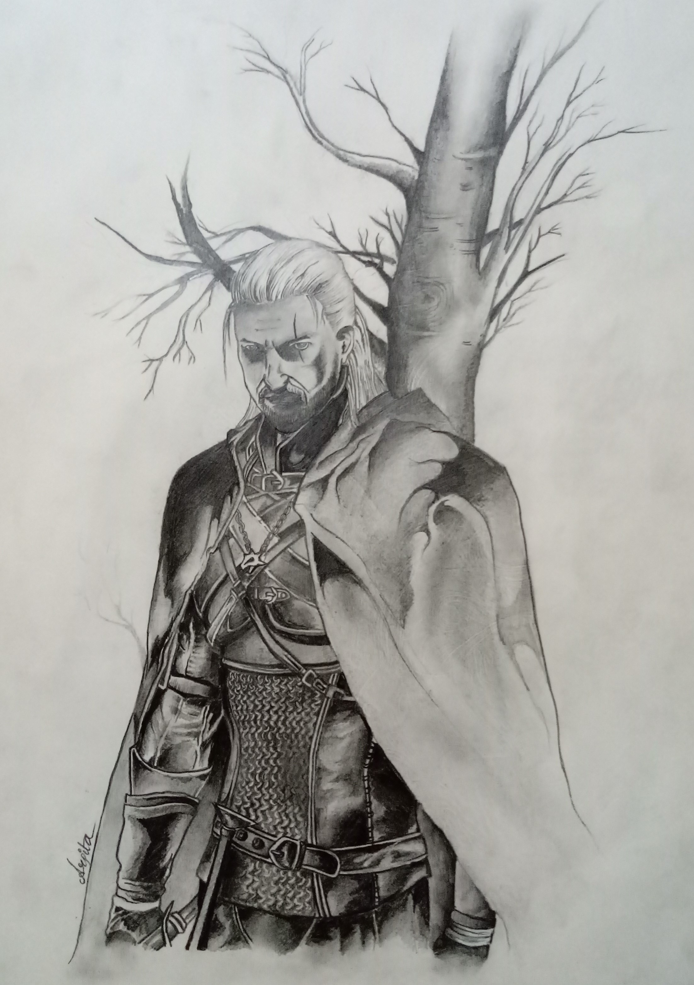 Geralt Of Rivia Drawing Wallpapers