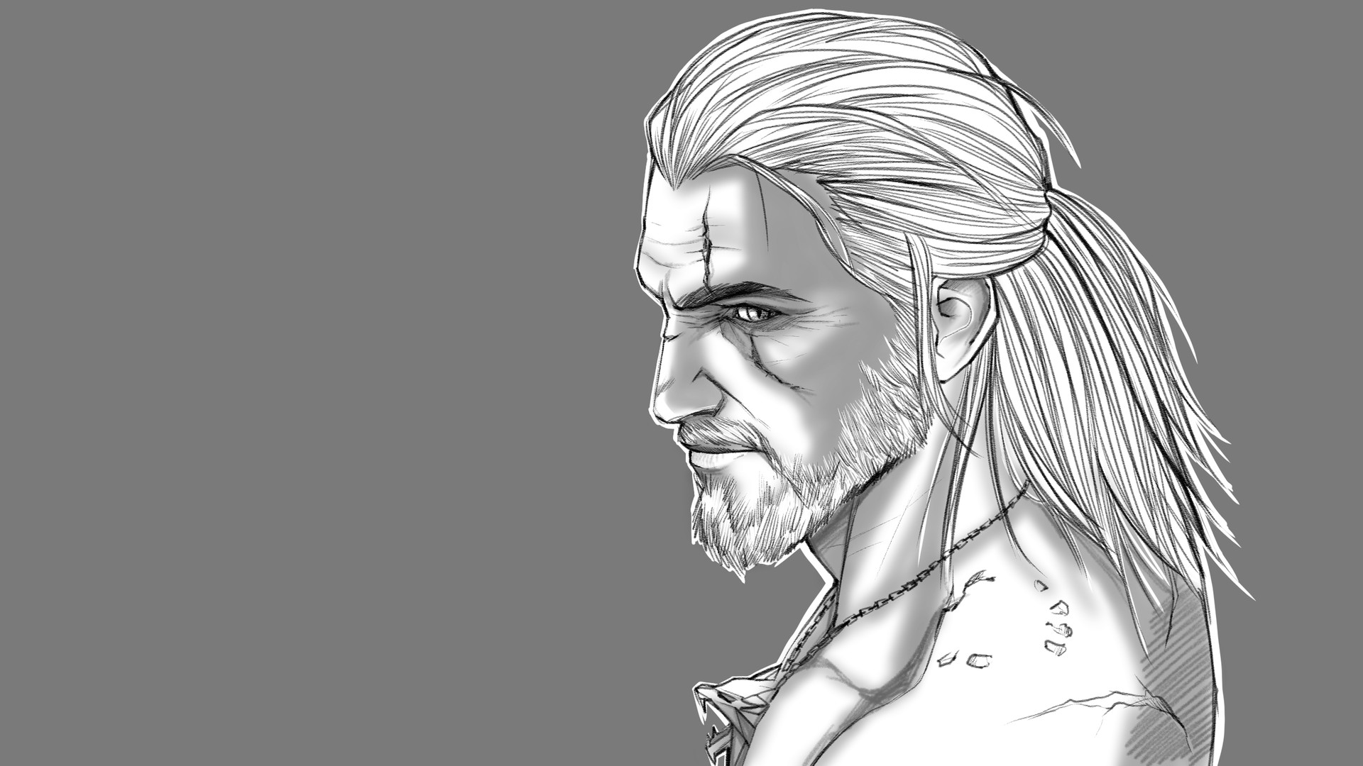 Geralt Of Rivia Drawing Wallpapers