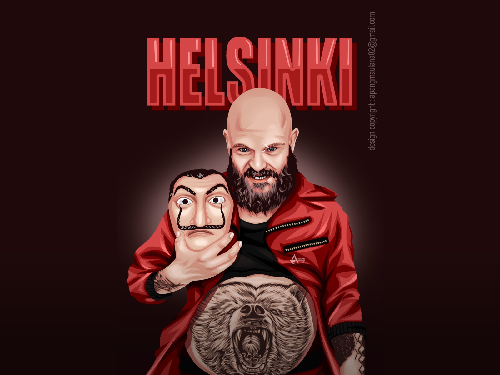 Helsinki In Money Heist Artwork Wallpapers