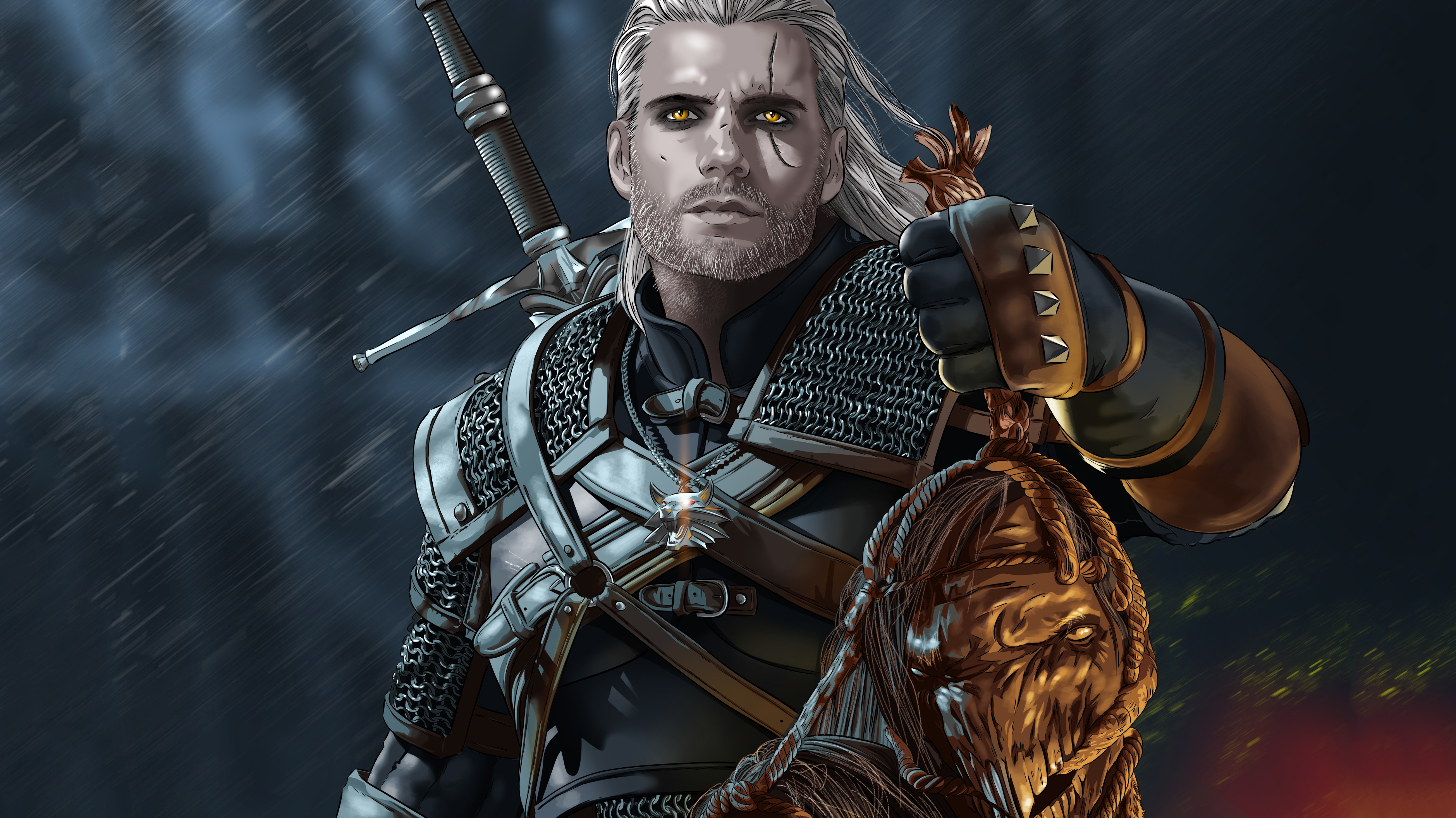 Henry Cavill As Geralt De Rivia In The Witcher Wallpapers