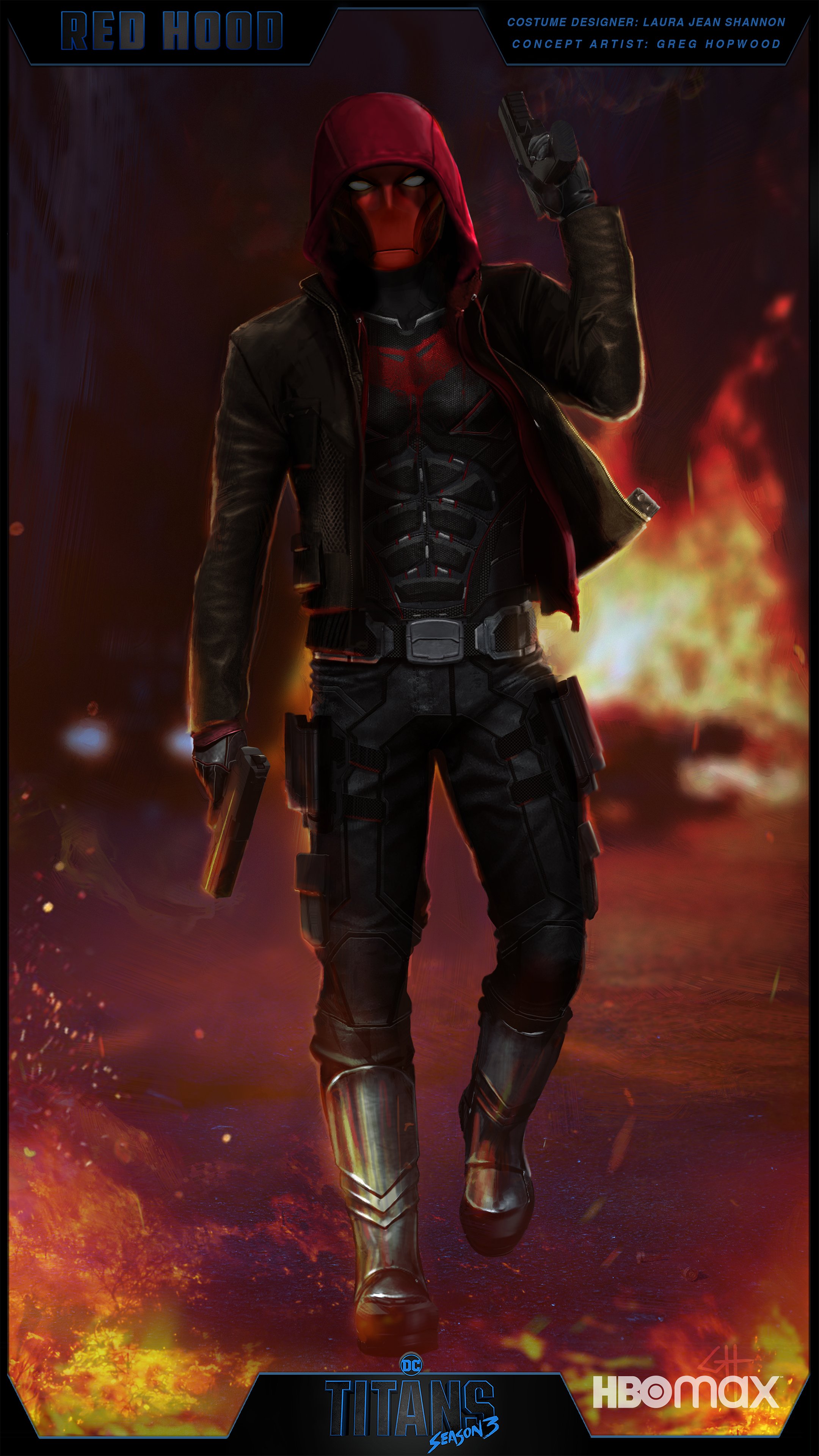 Jason Todd As Red Hood Titans Season 3 Concept Art Wallpapers