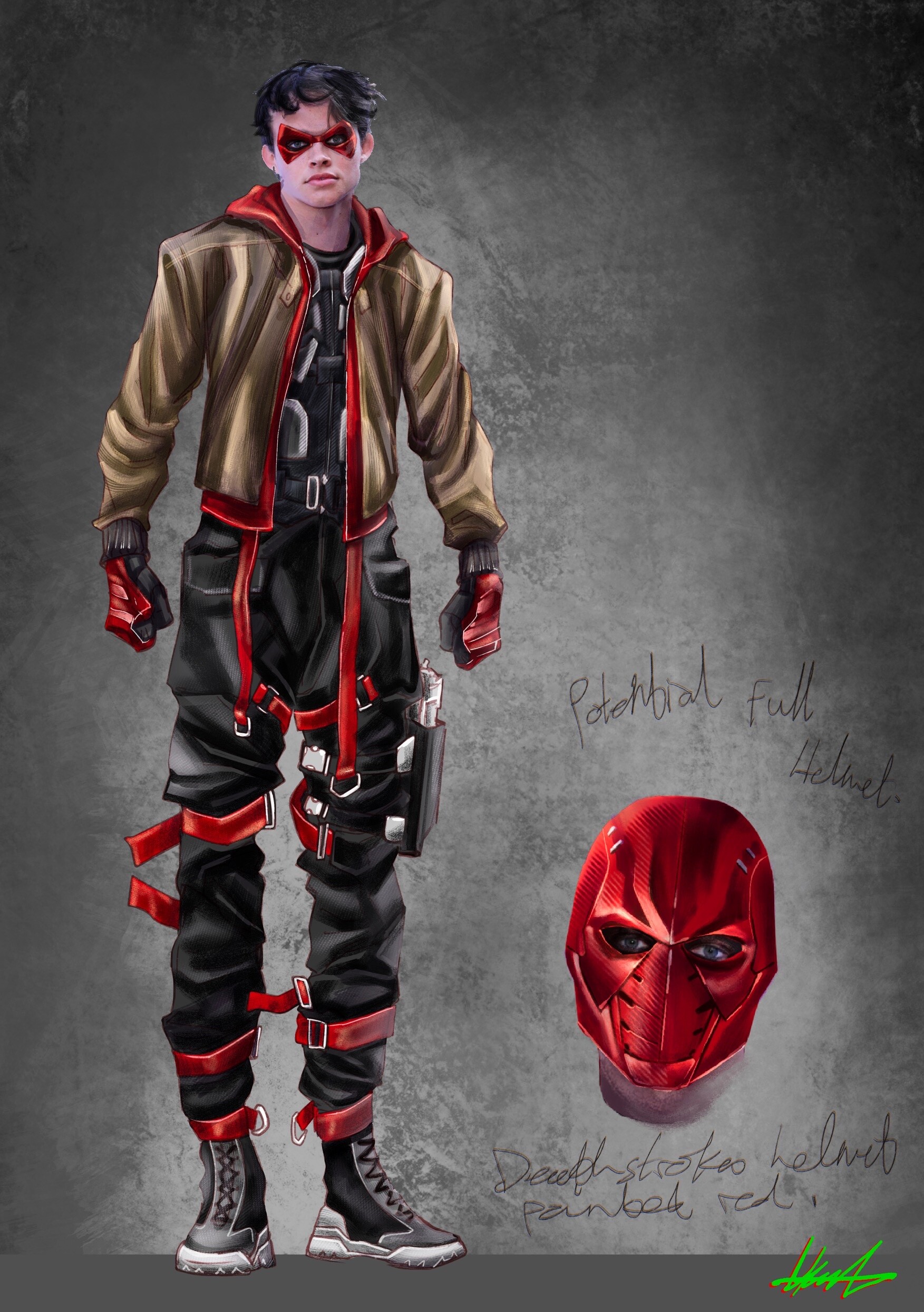 Jason Todd As Red Hood Titans Season 3 Concept Art Wallpapers