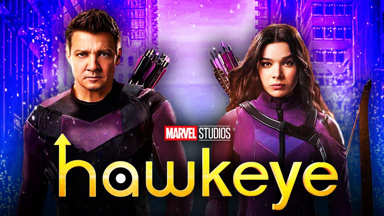 Jeremy Renner And Hailee Steinfeld In Marvels Hawkeye Wallpapers