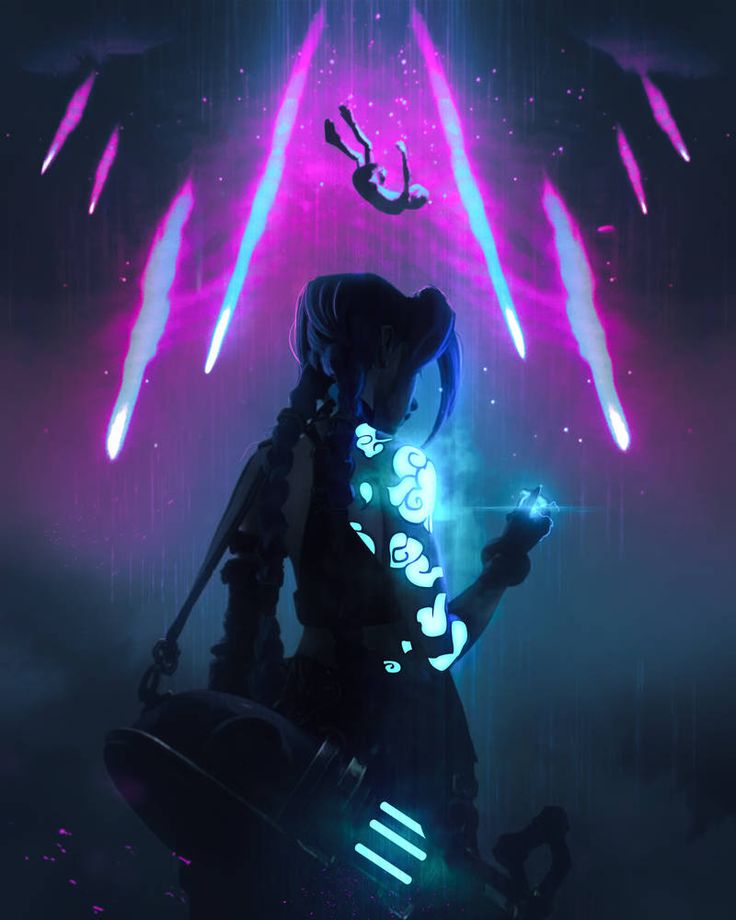 Jinx Cool League Of Legends Arcane Art Wallpapers