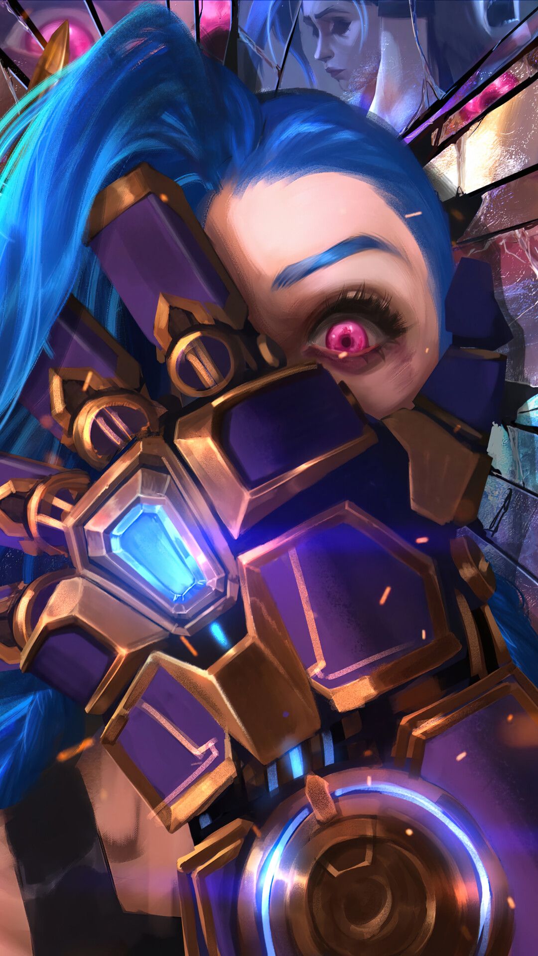 Jinx Cool League Of Legends Arcane Art Wallpapers