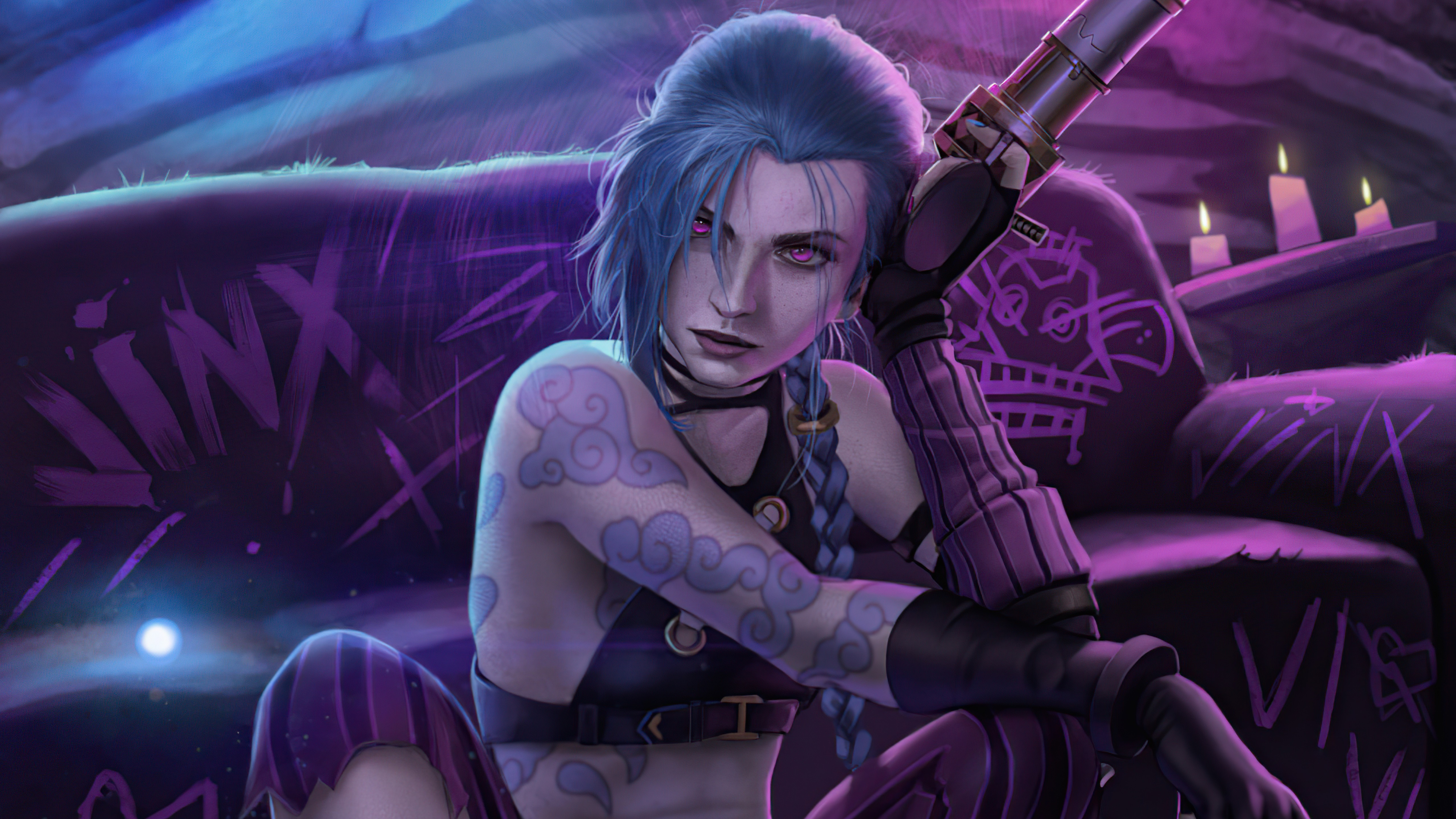 Jinx Hd Arcane League Of Legends Wallpapers