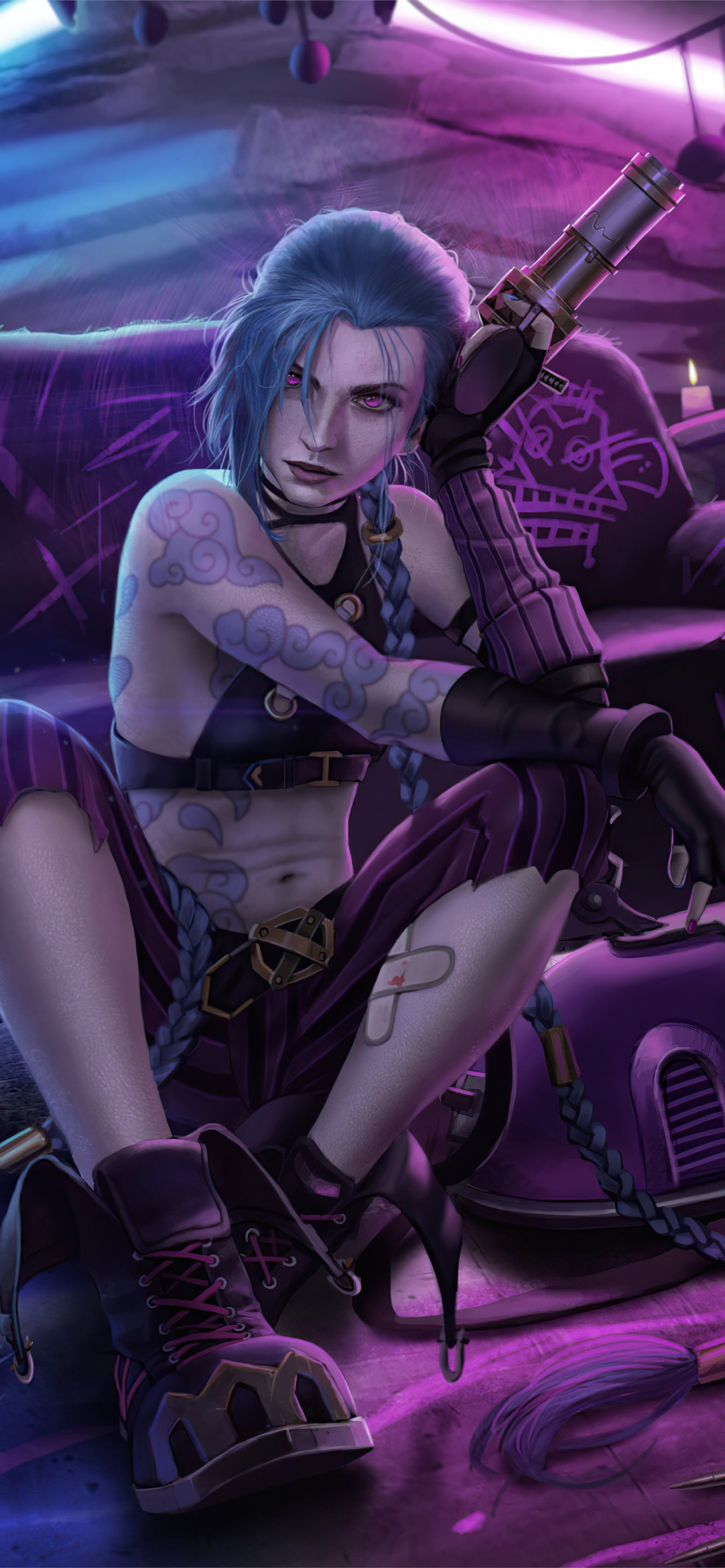 Jinx League Of Legends X Arcane  Art Wallpapers