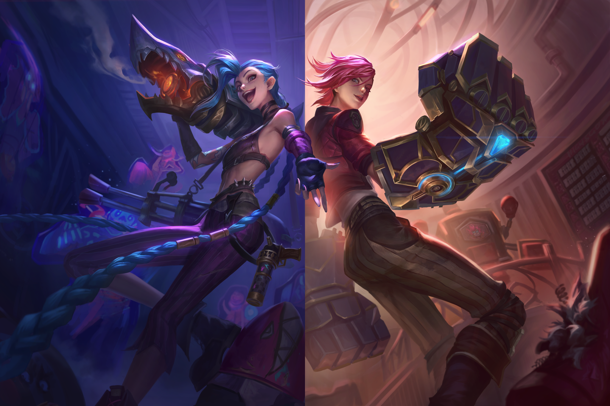 Jinx League Of Legends X Arcane  Art Wallpapers